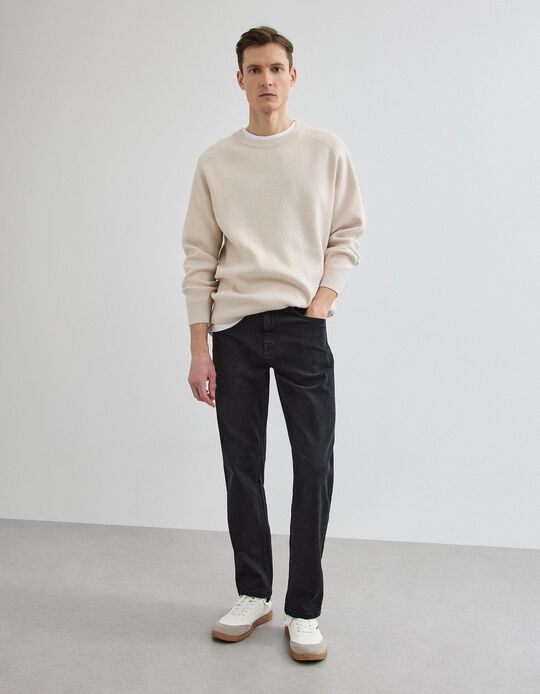 Comprar Online Cal&ccedil;as 'Tapered Fit', Homem, Preto