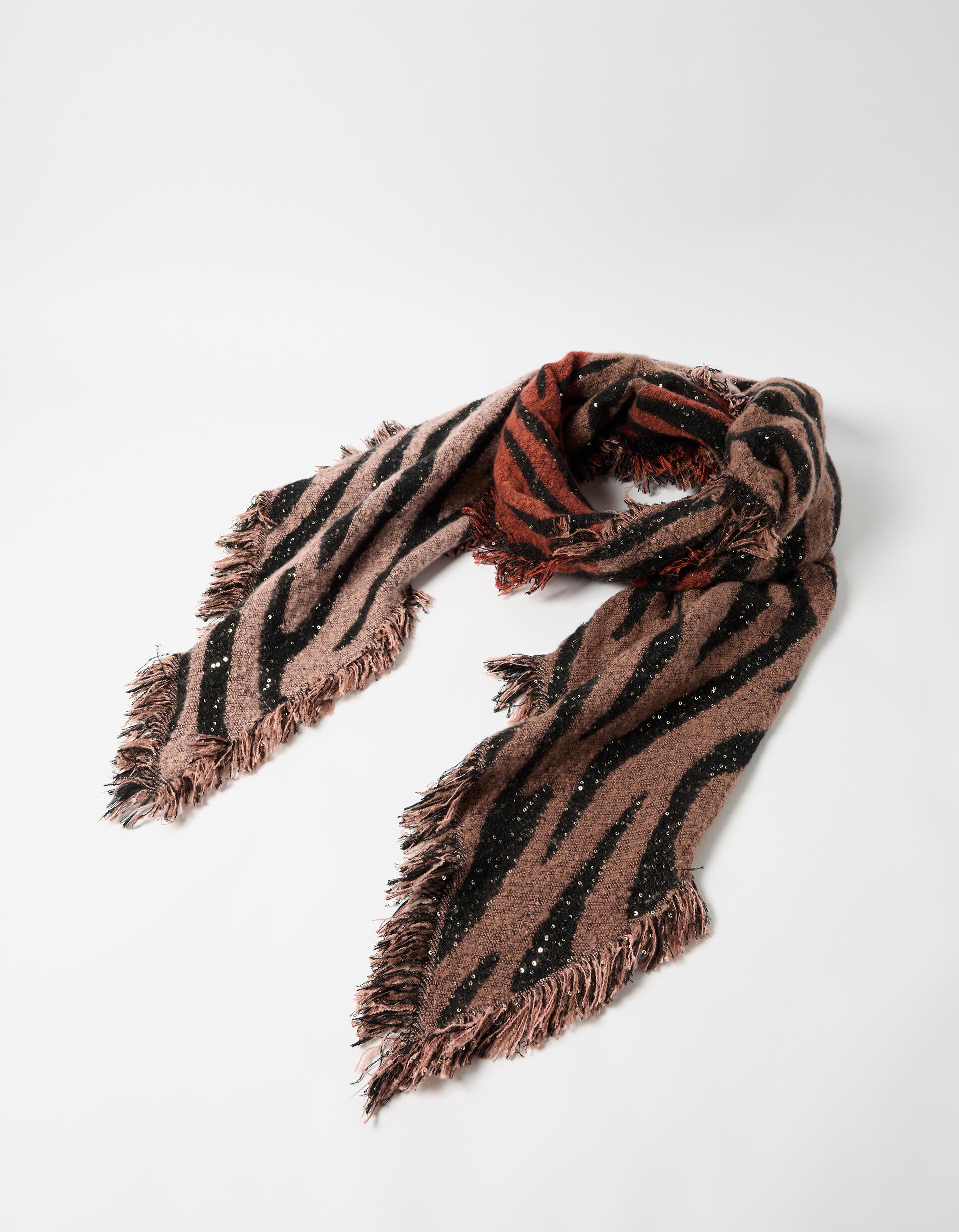 Comprar Online Cachecol Animal Print, Mulher, Bege