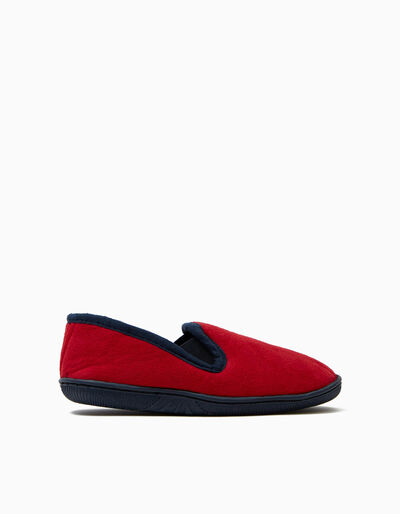 Padded Slippers, Boys, Red