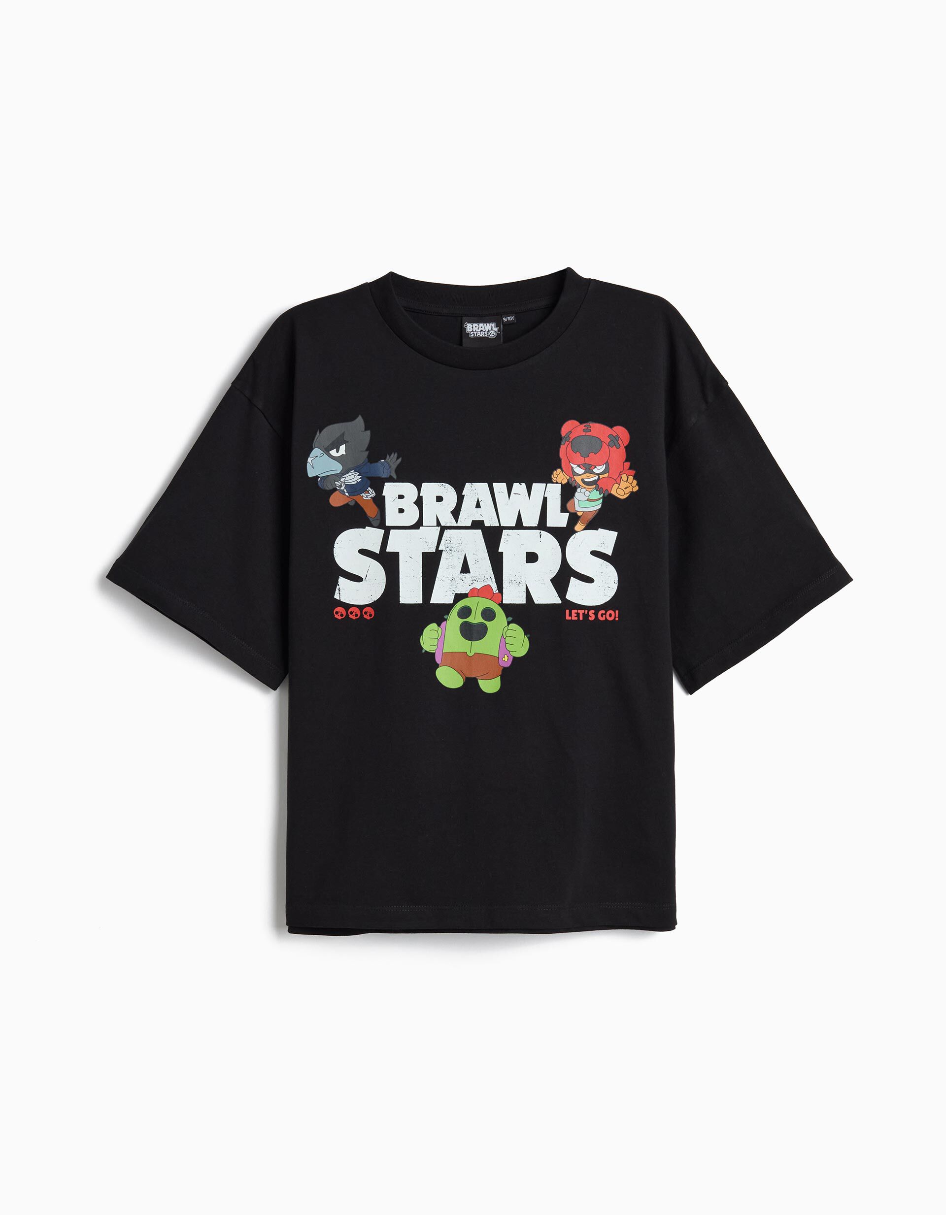 Comprar Online T-shirt 'Brawl Stars', Menino, Preto