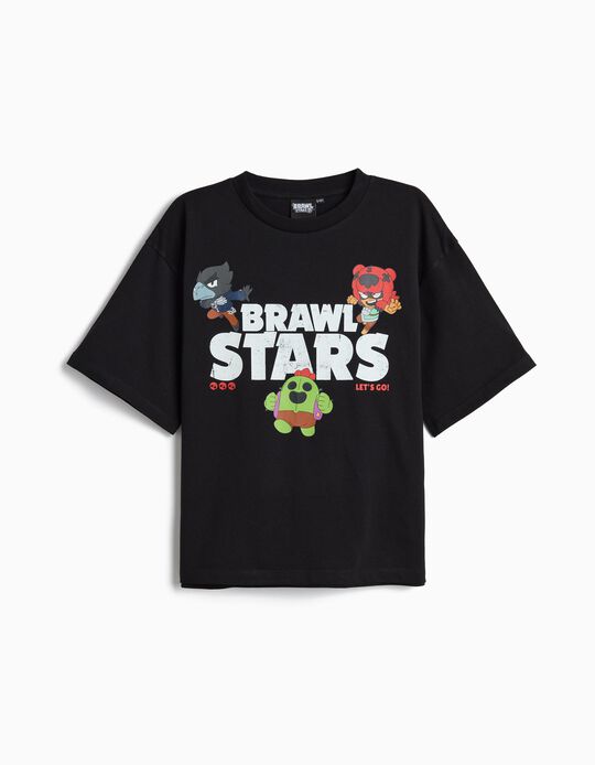 Comprar Online T-shirt 'Brawl Stars', Menino, Preto
