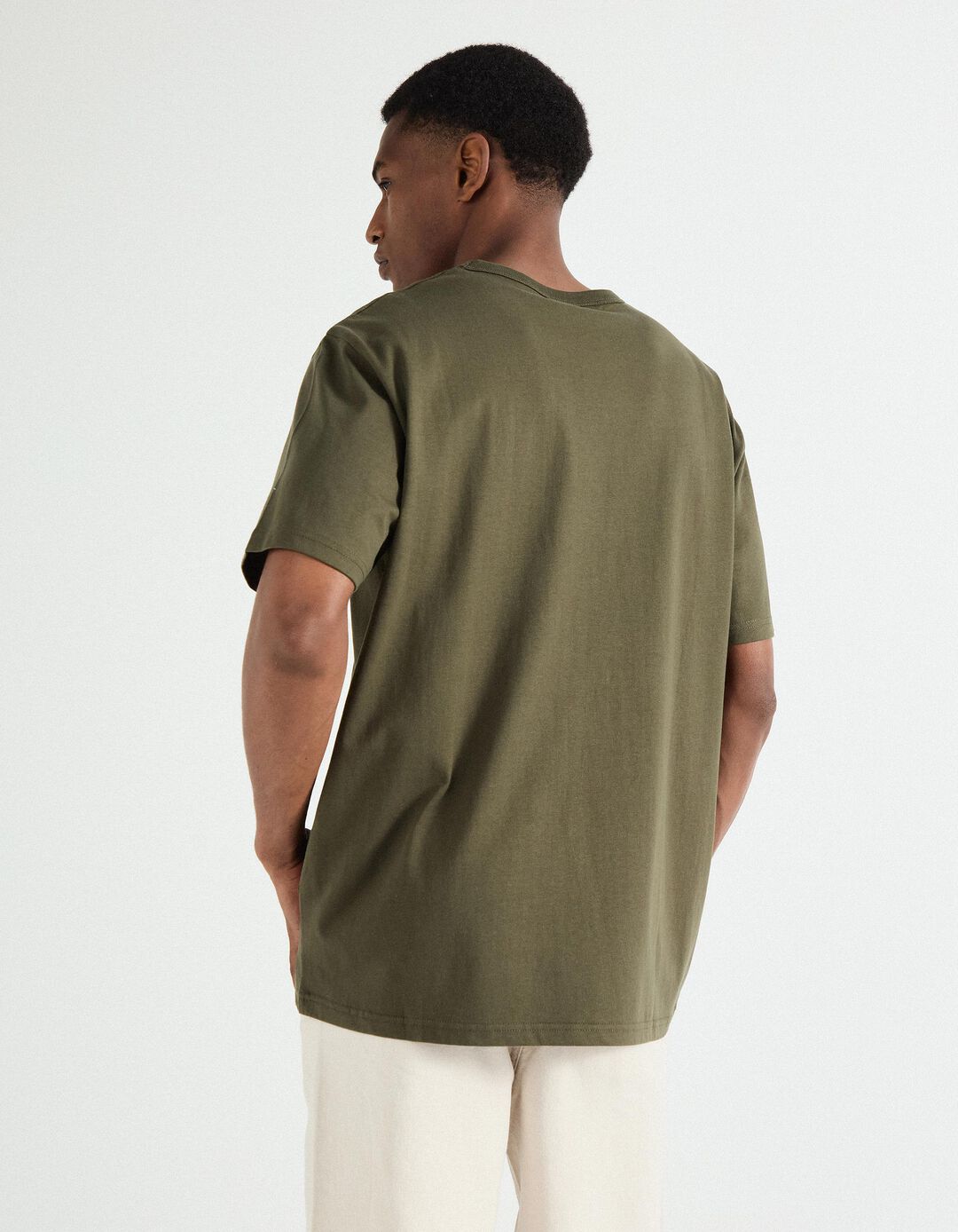 T-shirt, Homem, Verde Escuro