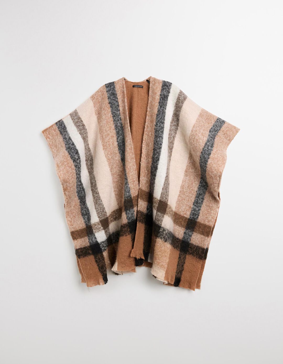 Poncho, Mulher, Castanho 