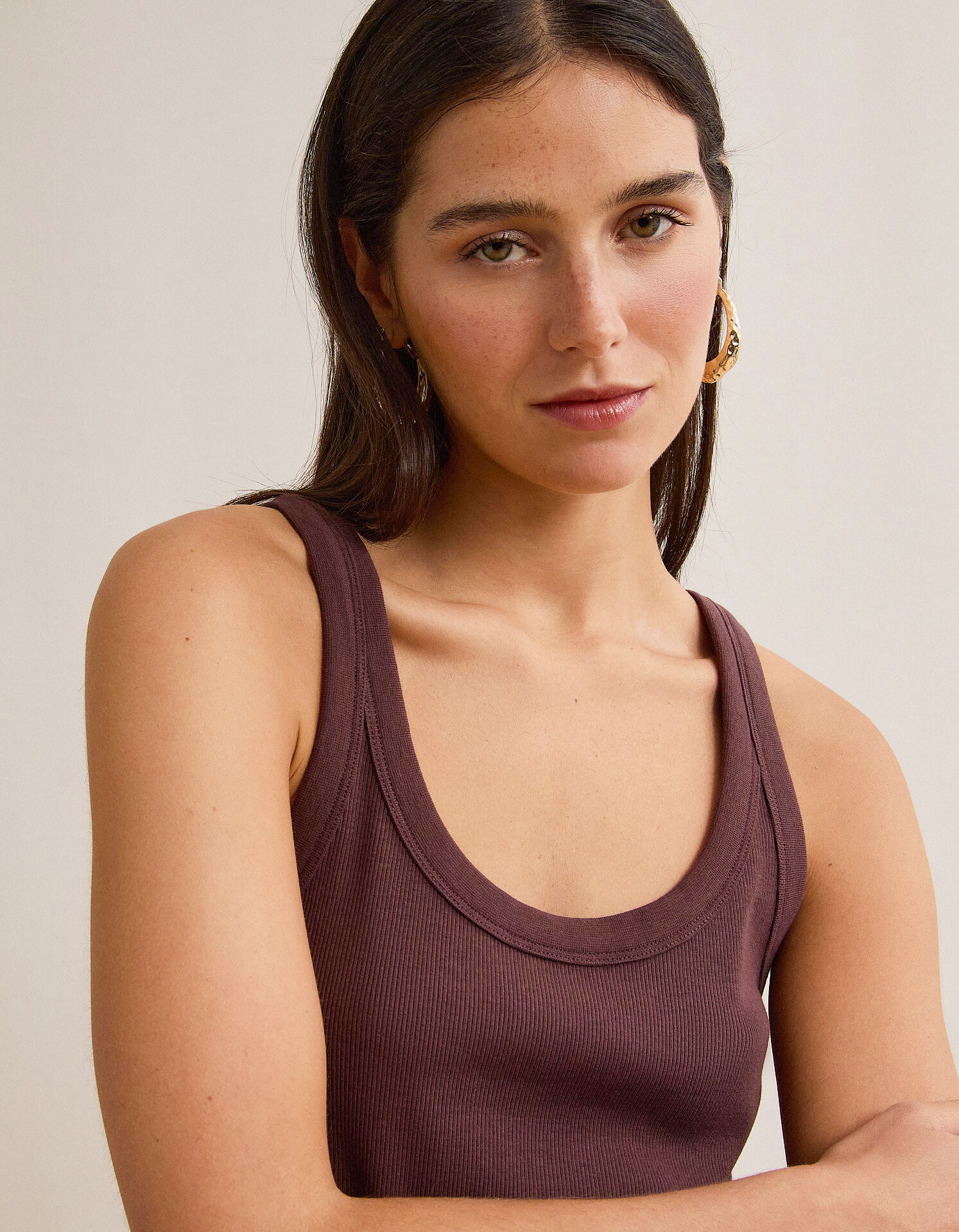 Comprar Online Tank Top, Mulher, Vermelho Escuro