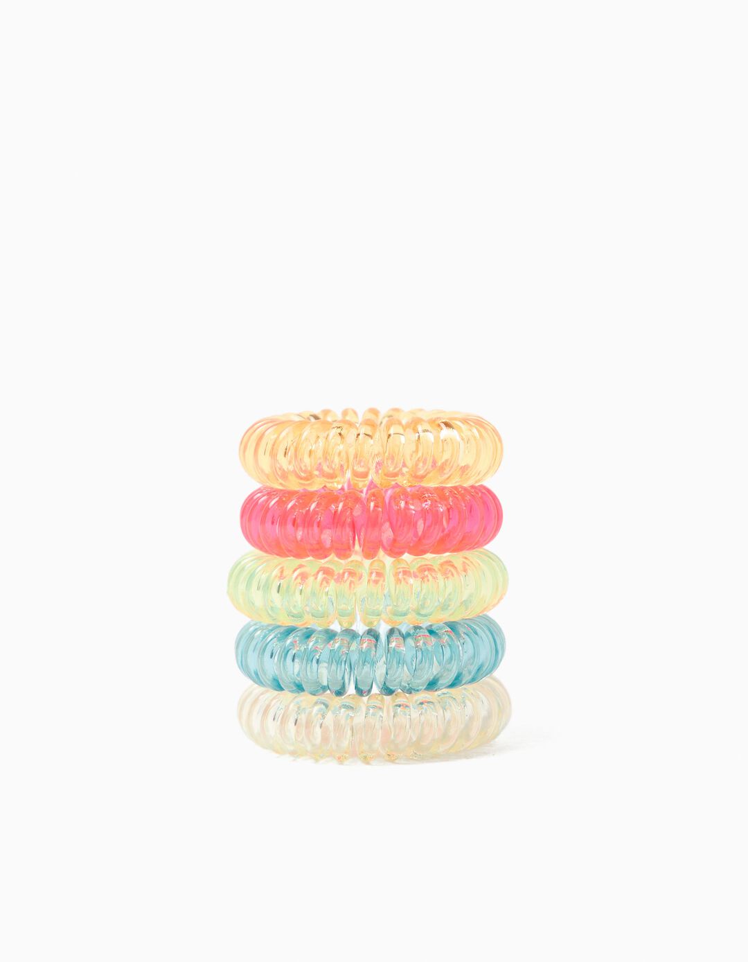 Pack 5 El&aacute;sticos de Cabelo, Menina, Multicor