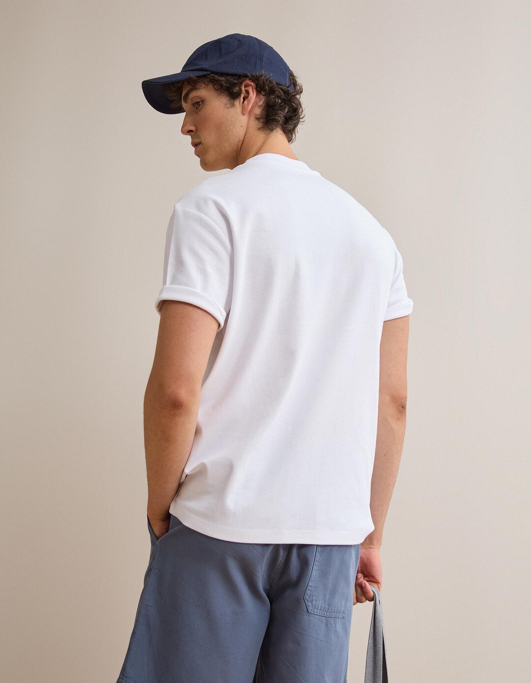 T-shirt Interlock, Homem, Branco