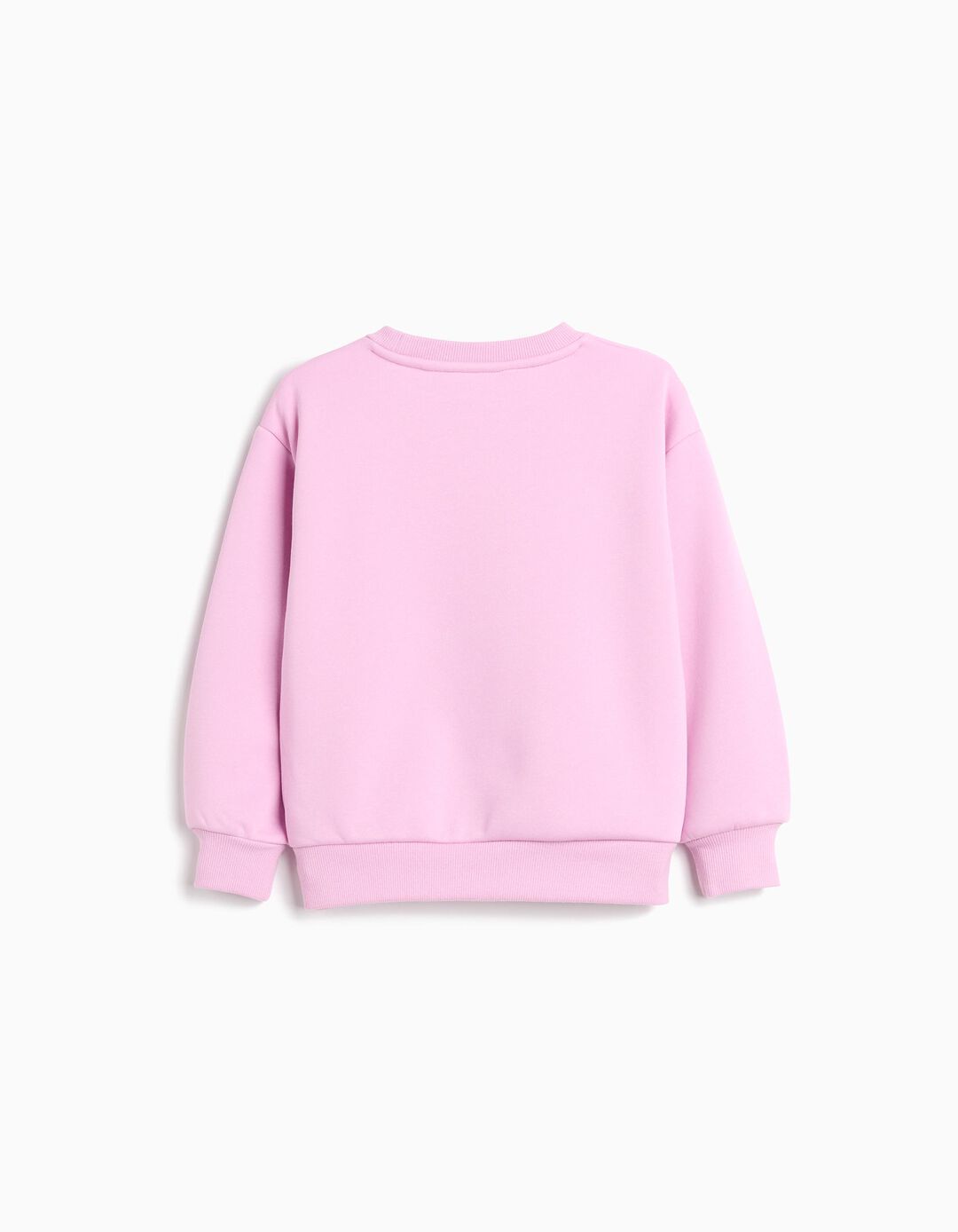 Sweatshirt de Felpa, Menina, Rosa Claro