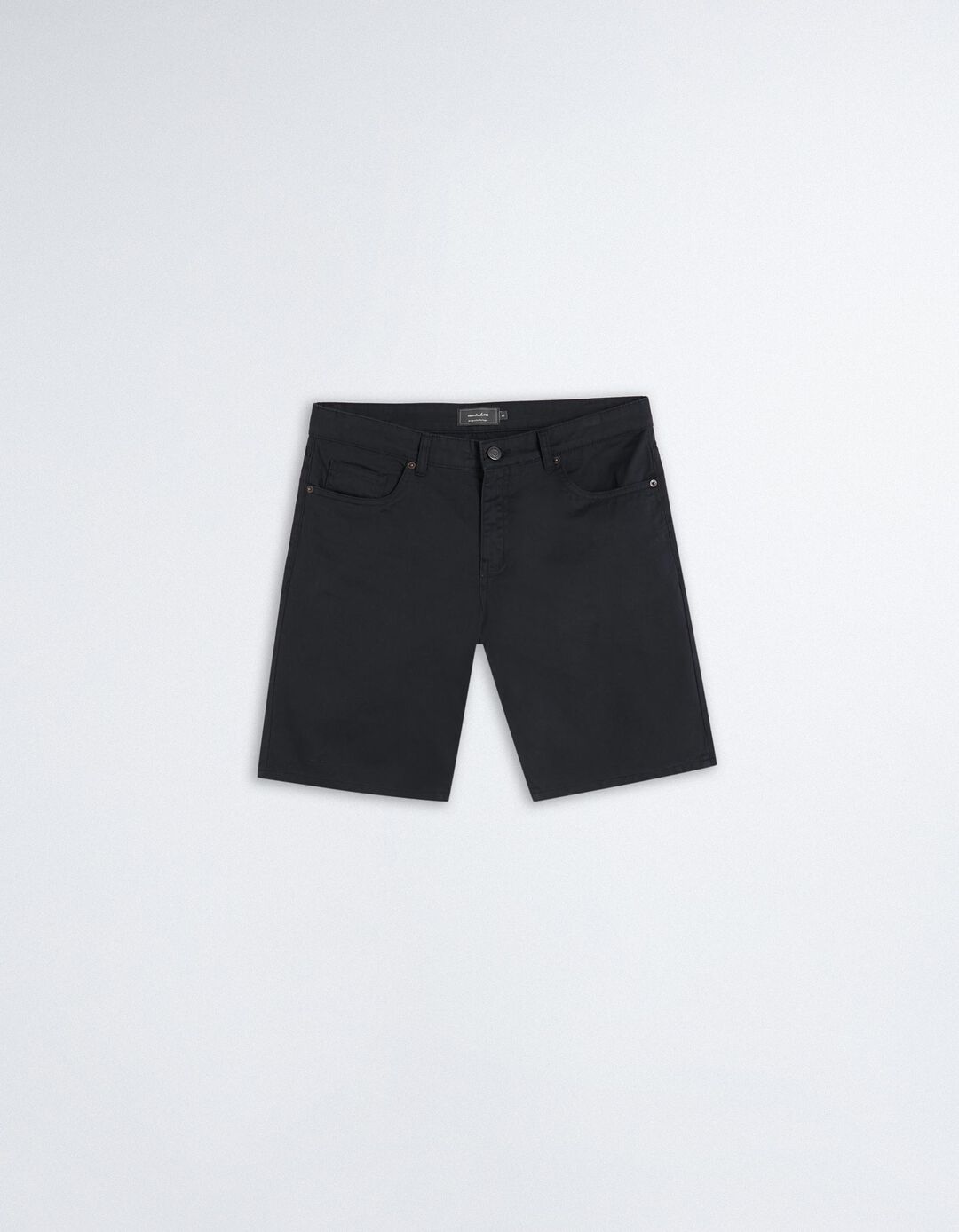 Straight Fit Twill Shorts, Men, Dark Blue