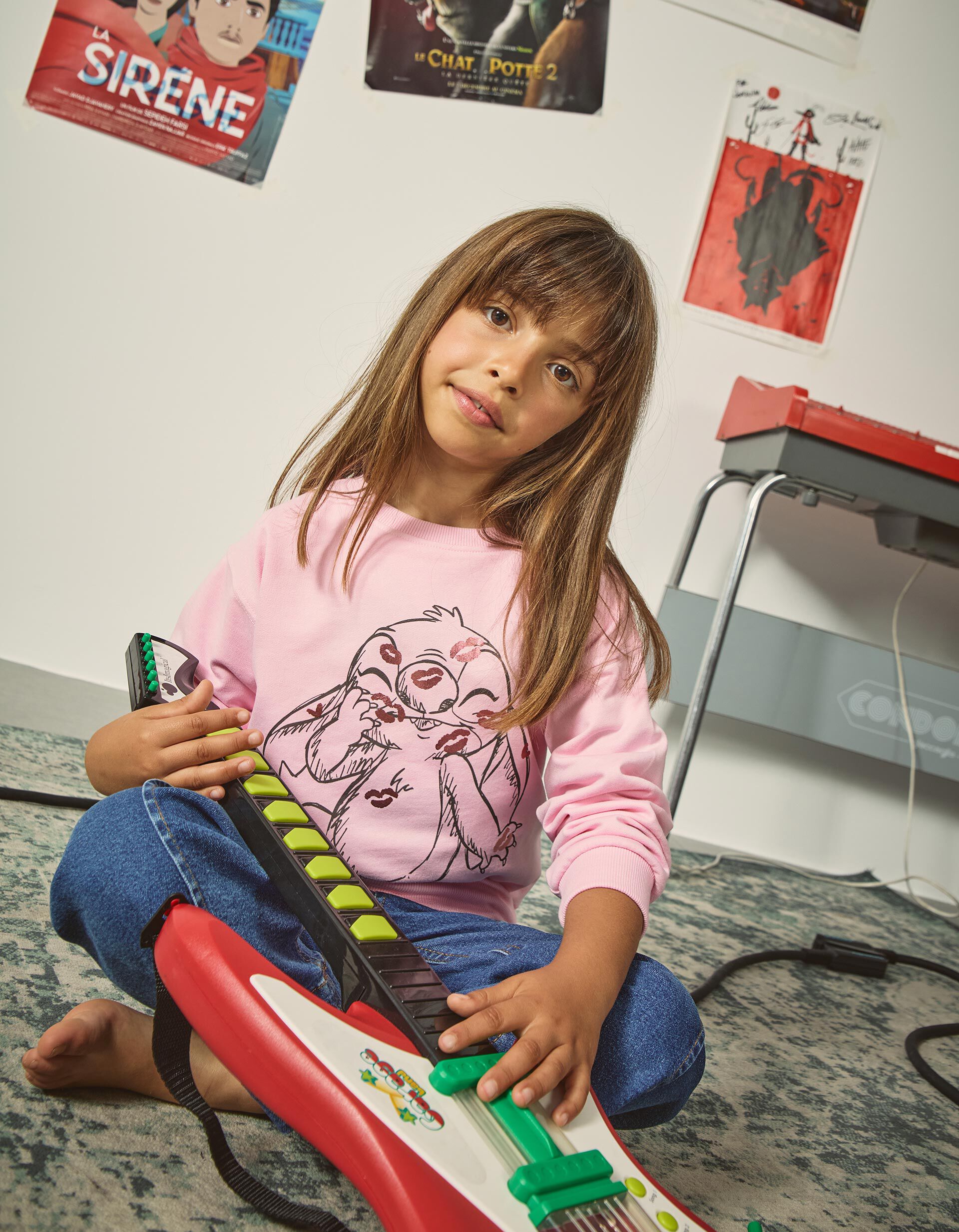 Comprar Online Sweatshirt de Felpa 'Stitch', Menina, Roxo Claro