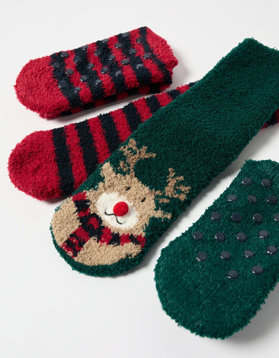 Pack de 2 Pares de Meias de Natal, Homem, Multicor