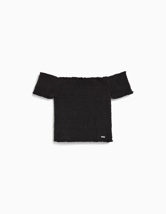 Comprar Online Top Smock, Menina, Preto 