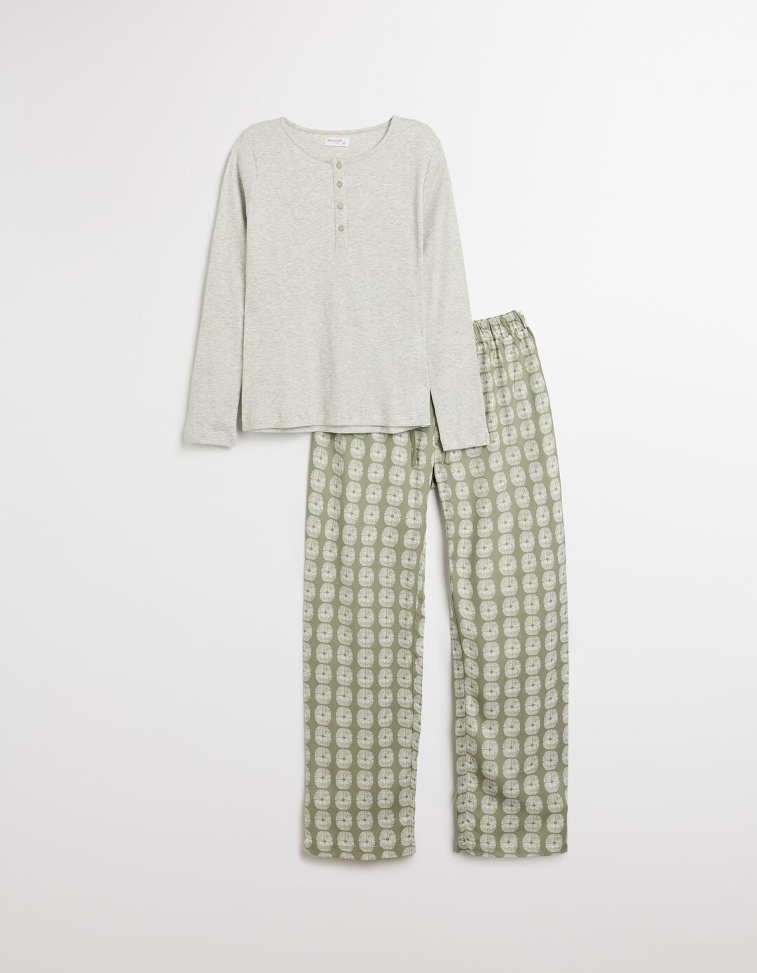 Pijama Jersey, Mulher, Bege 