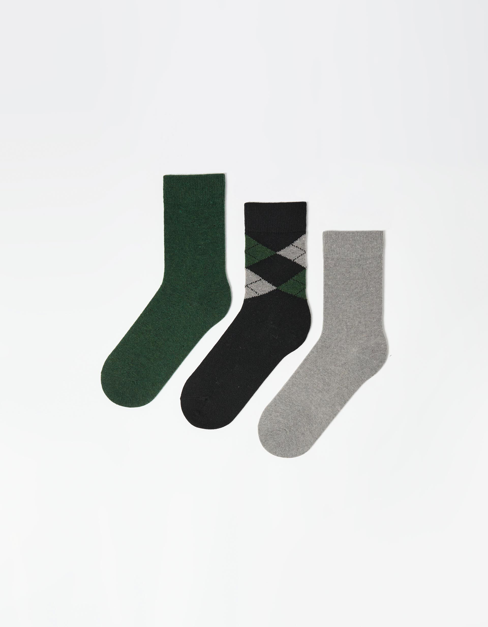 Comprar Online Pack 3 Pares de Meias, Homem, Verde