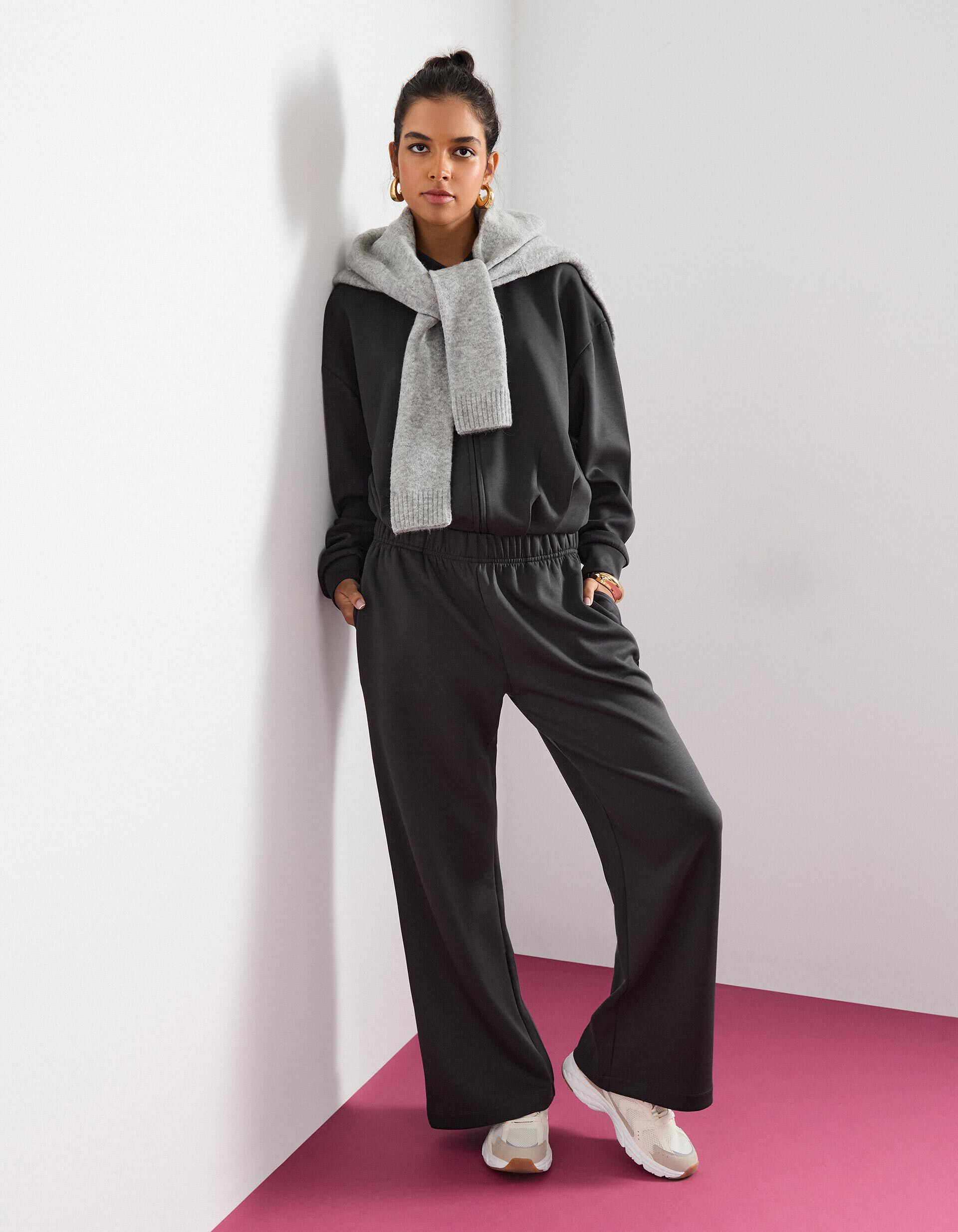 Comprar Online Cal&ccedil;as 'Loose Fit', Mulher, Cinzento Escuro