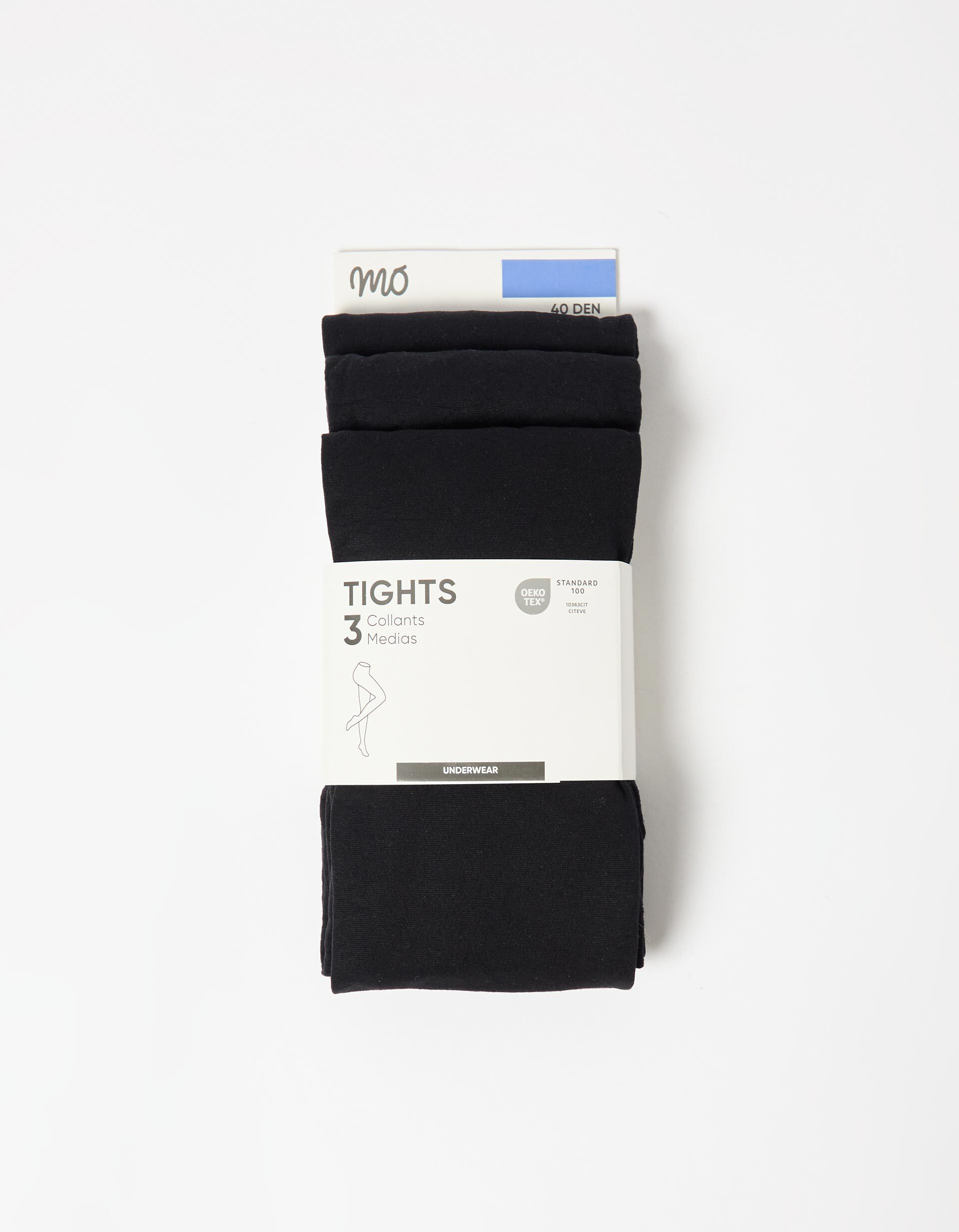 Comprar Online Pack 3 Collants Opacas 40DEN, Mulher, Preto