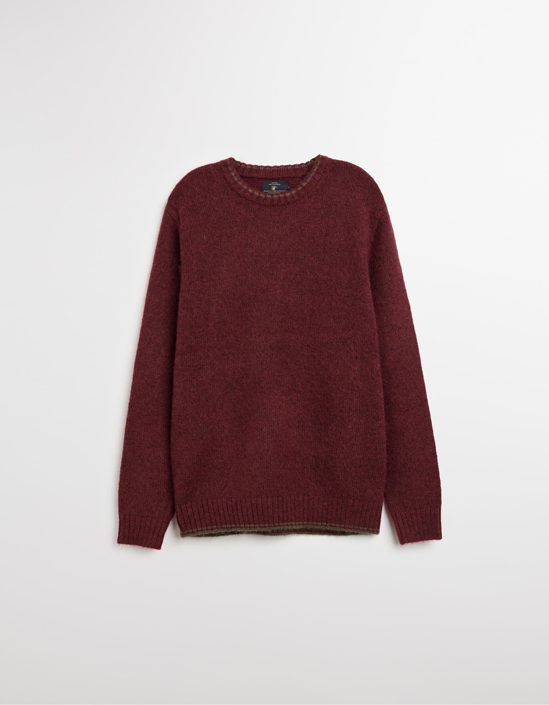 Comprar Online Camisola de Malha, Homem, Vermelho Escuro