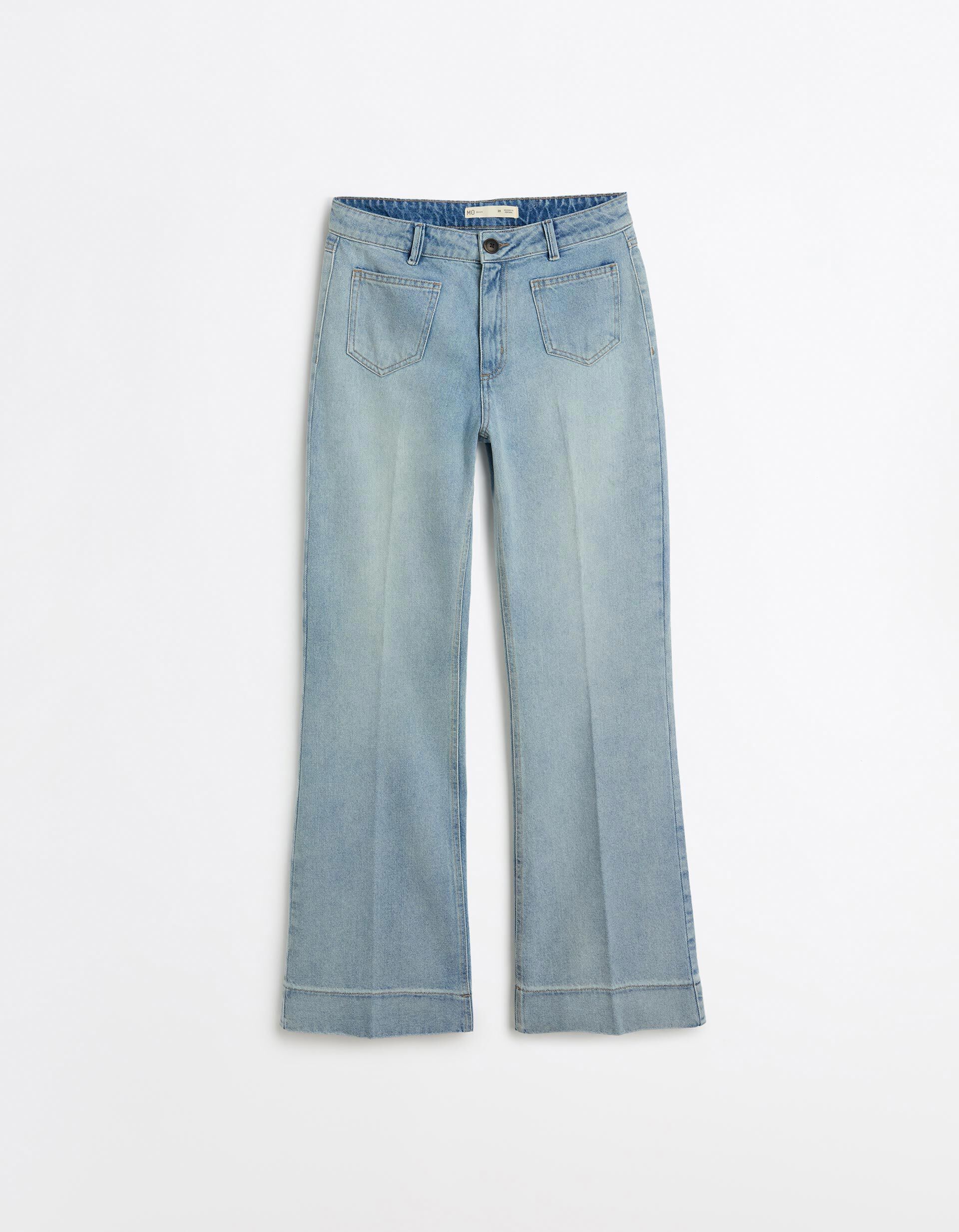 Comprar Online Cal&ccedil;as de Ganga Wide Leg, Mulher, Azul Claro