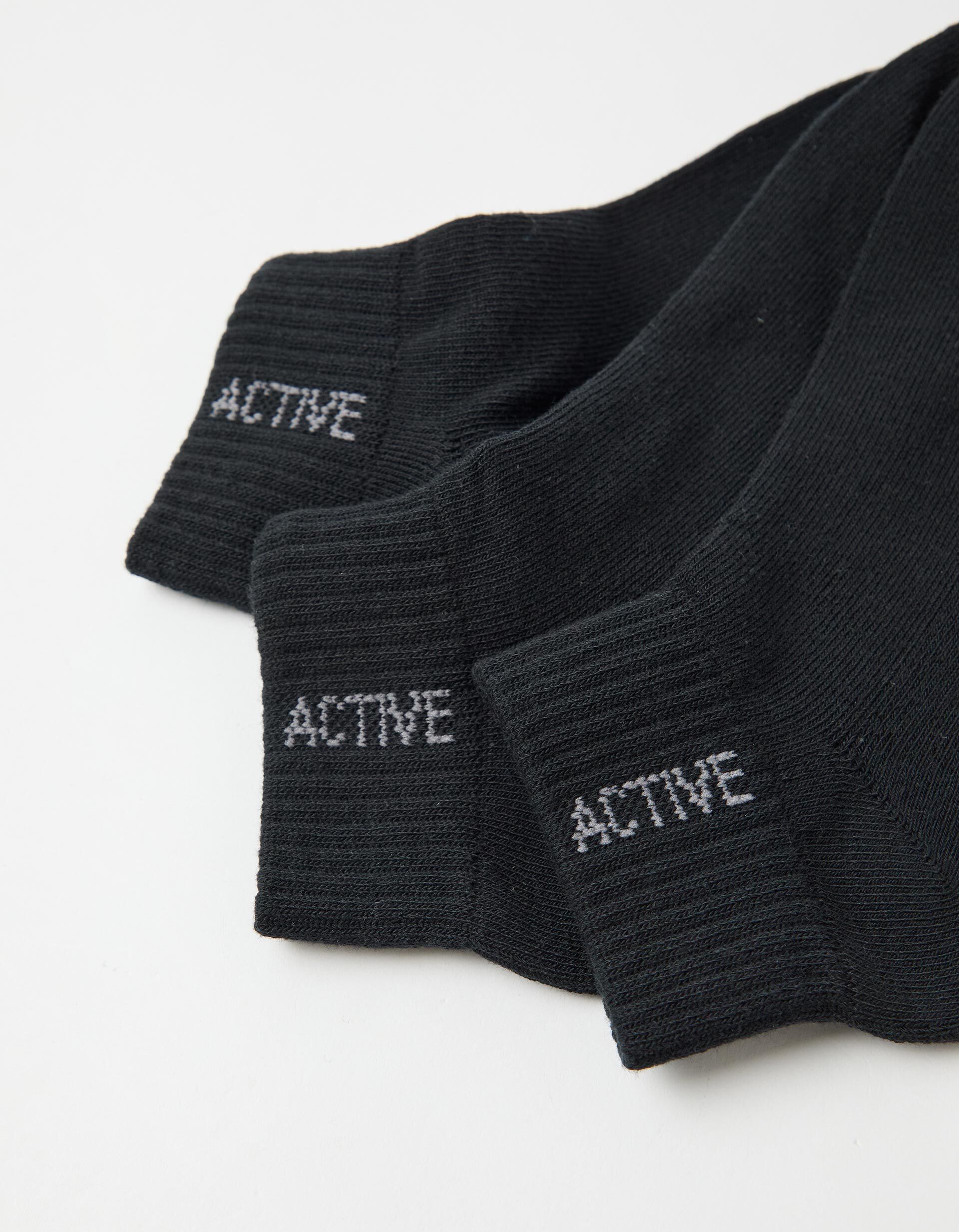 Comprar Online Pack 3 Pares de Meias Tornozelo, Homem, Preto