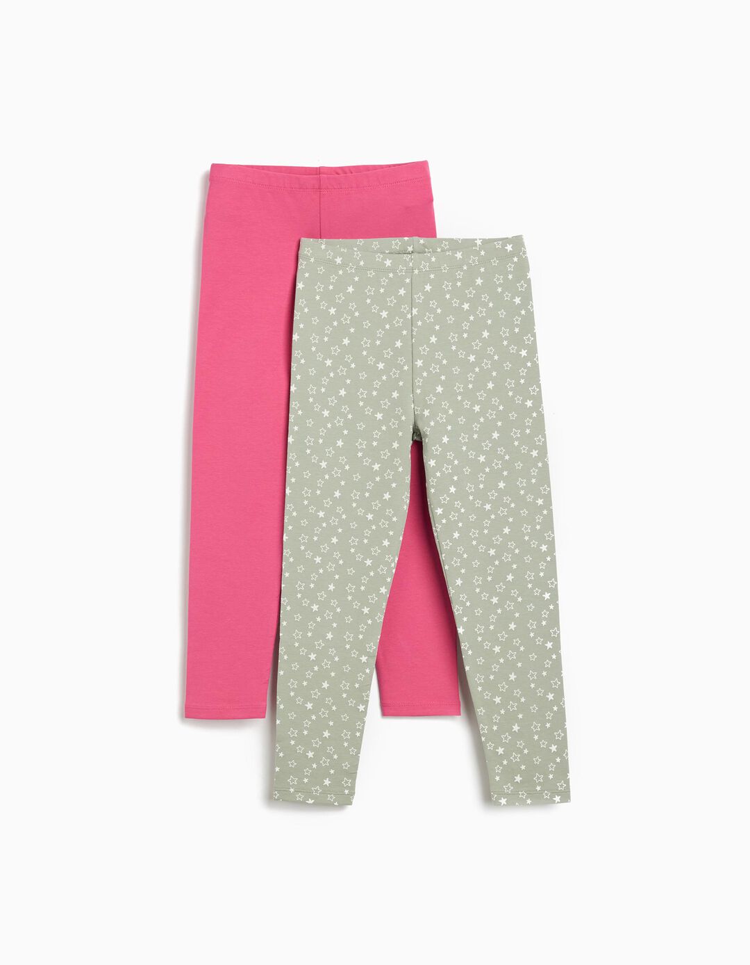 Pack 2 Leggings, Menina, Verde