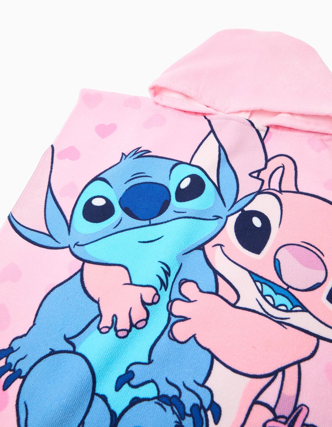 Poncho 'Stitch' &copy;Disney, Menina, Rosa