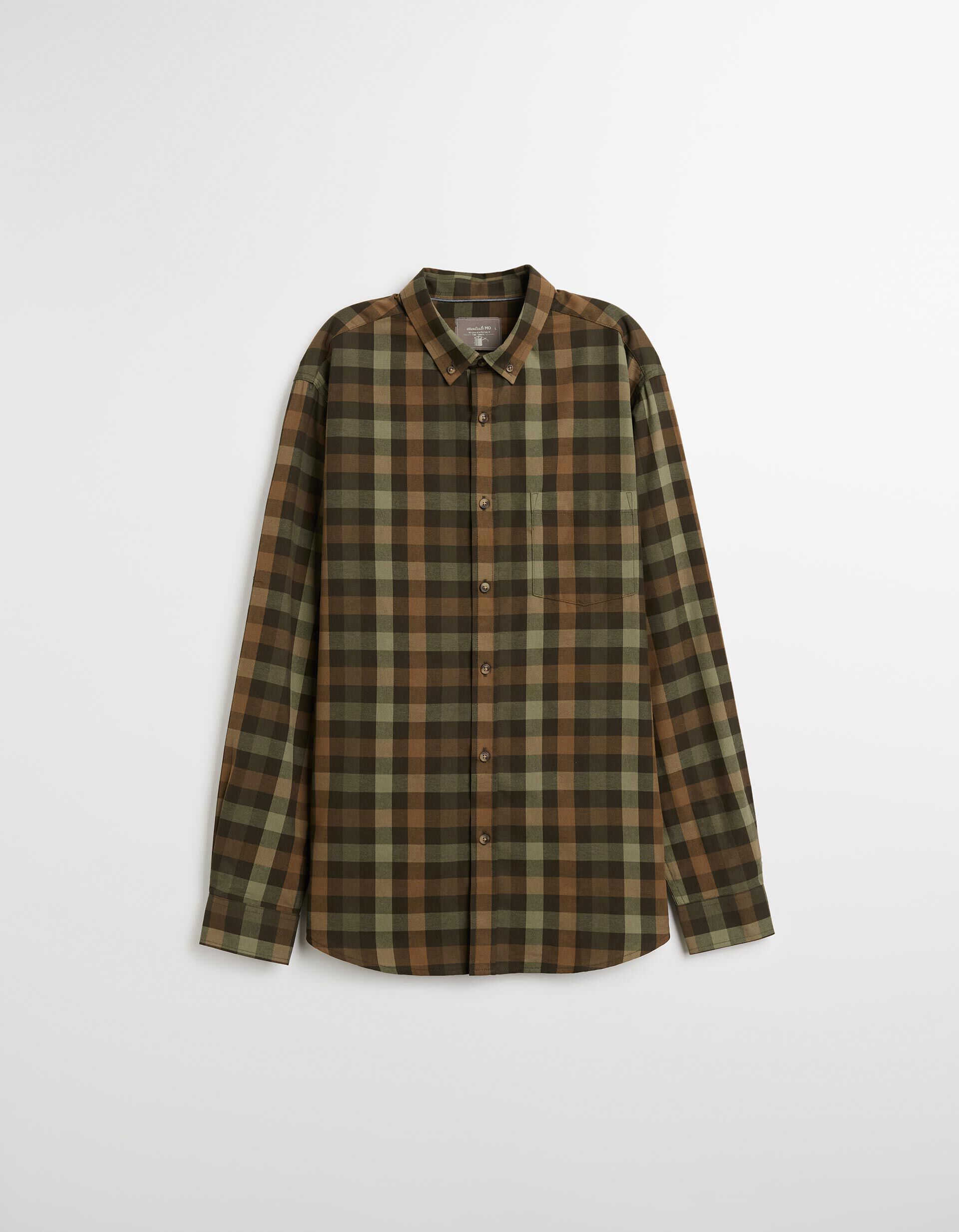 Comprar Online Camisa de Xadrez, Homem, Verde Escuro