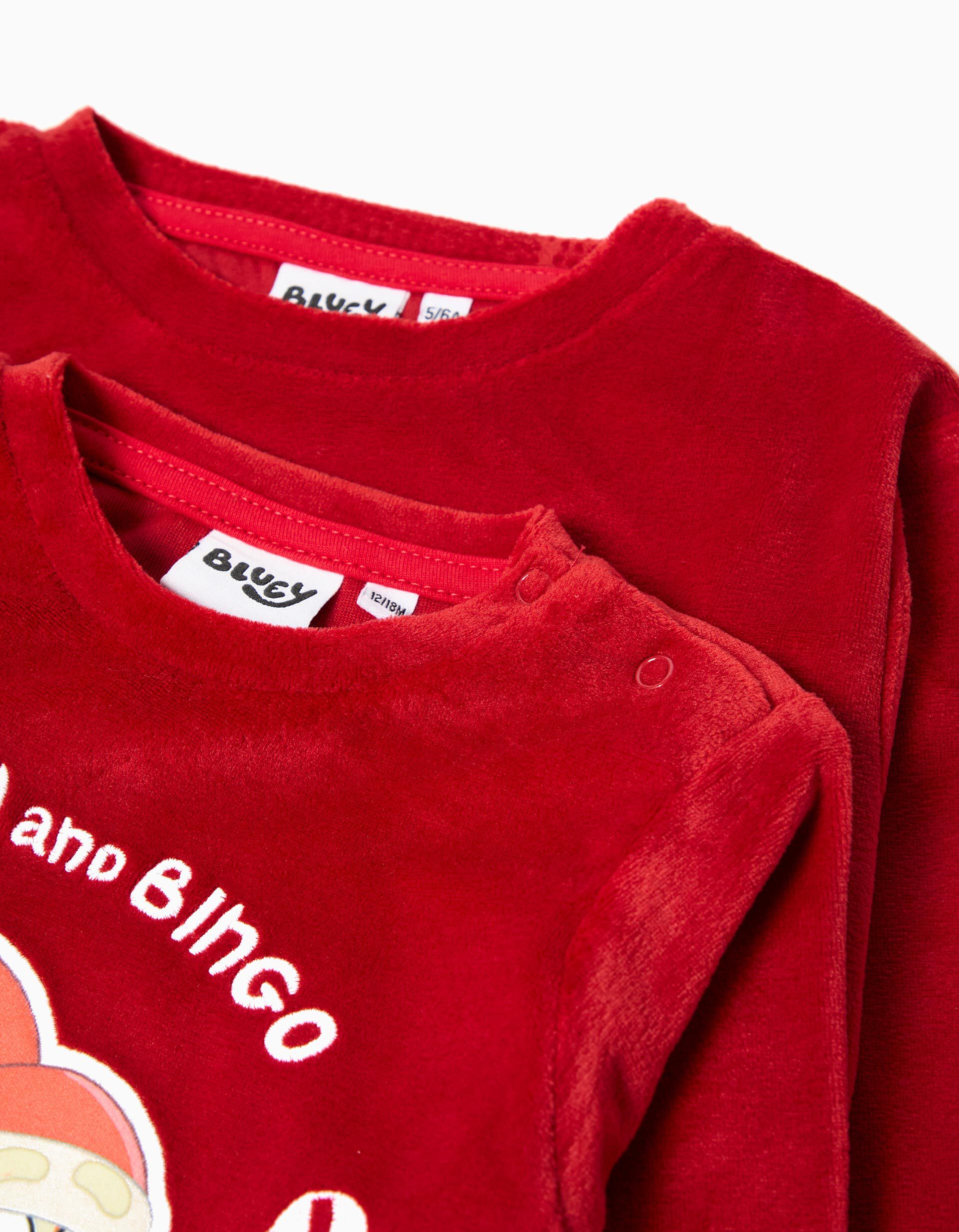 Comprar Online Pijama 'Bluey', Menino, Vermelho Escuro