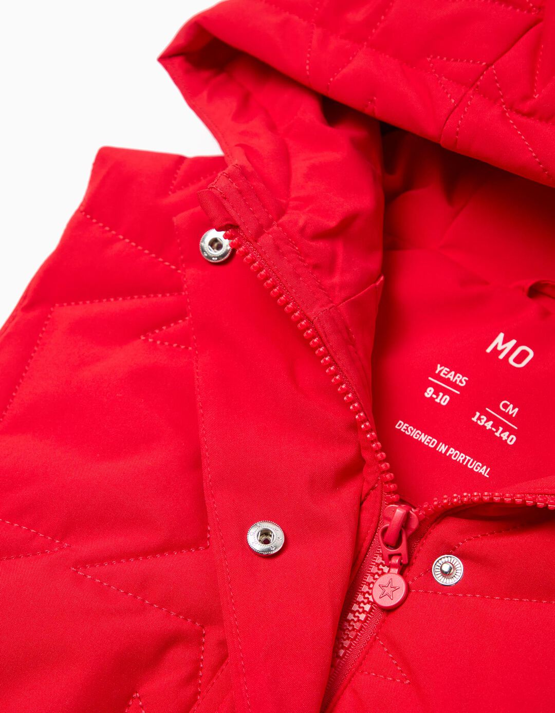 Colete Acolchoado, Menina, Vermelho