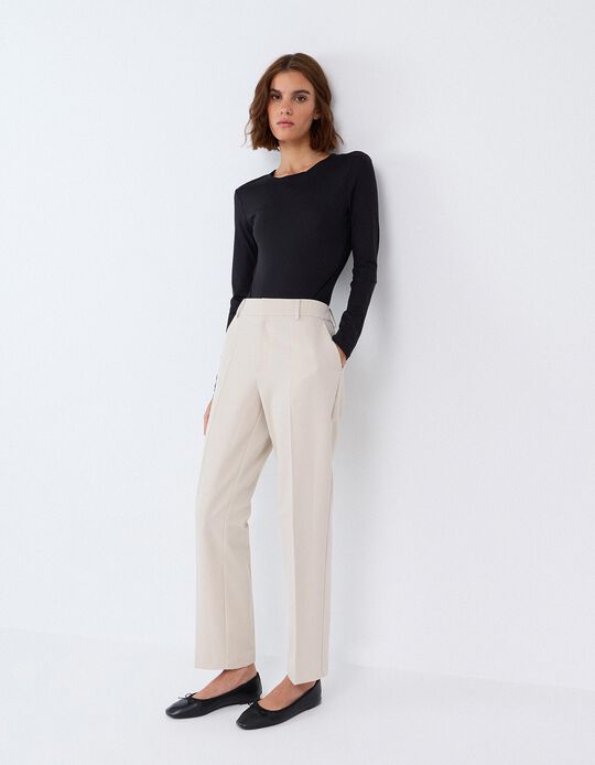 Comprar Online Cal&ccedil;as Tailored, Mulher, Bege