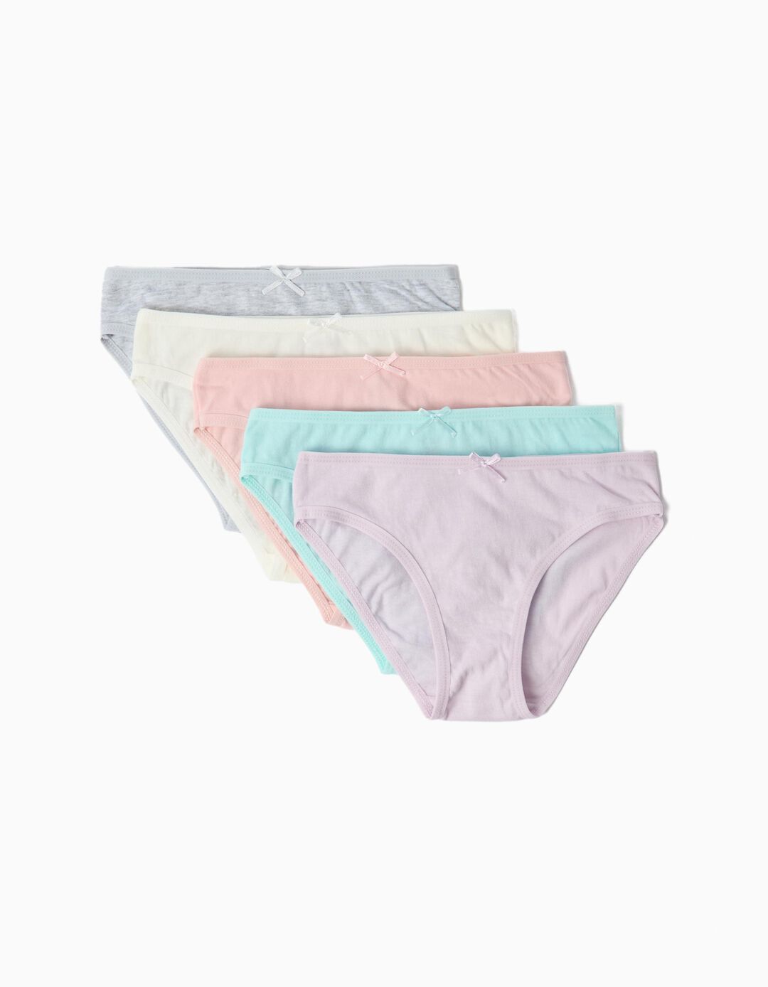 Pack 5 Cuecas Lisas, Menina, Multicolor