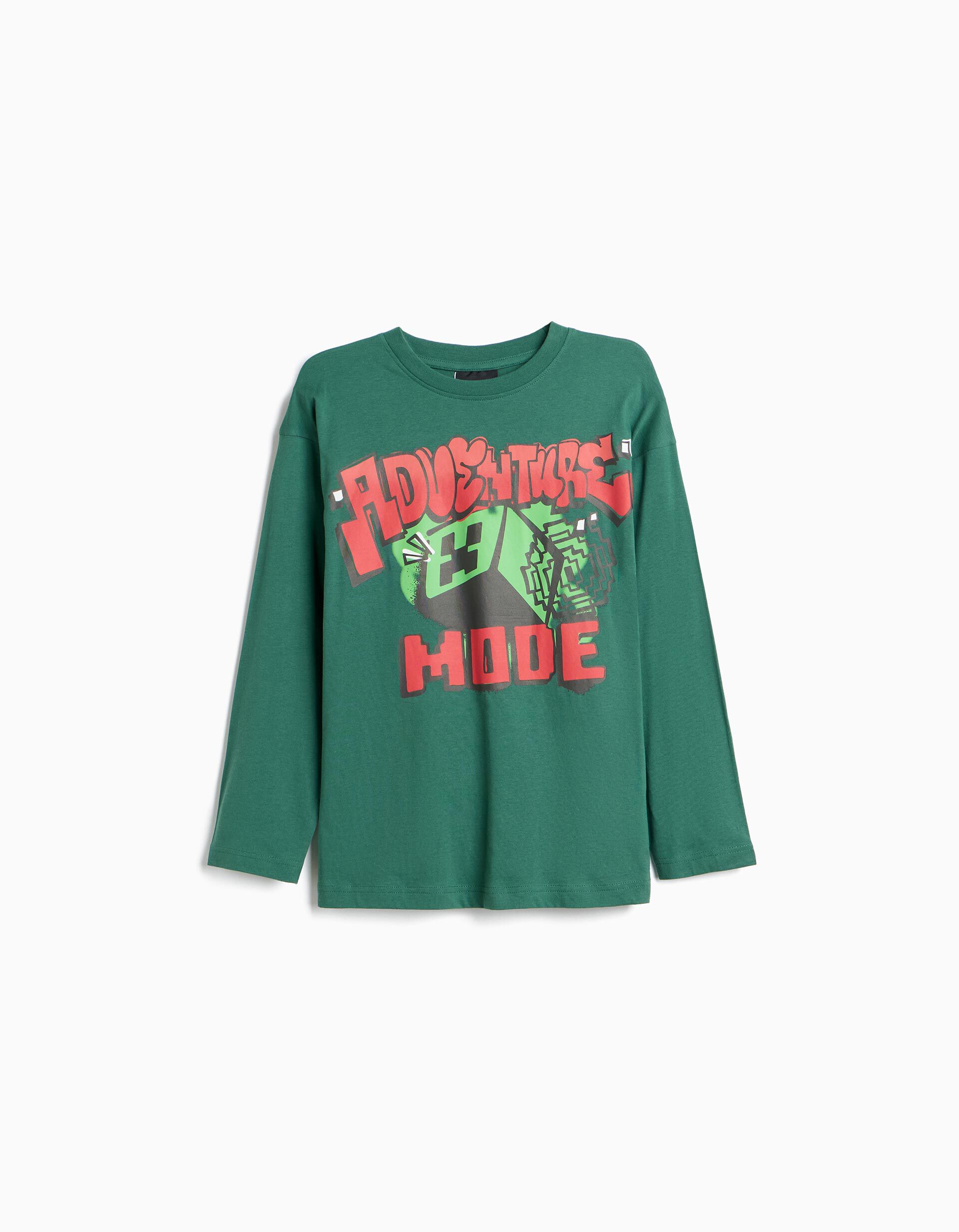 Comprar Online T-shirt 'Minecraft', Menino, Verde