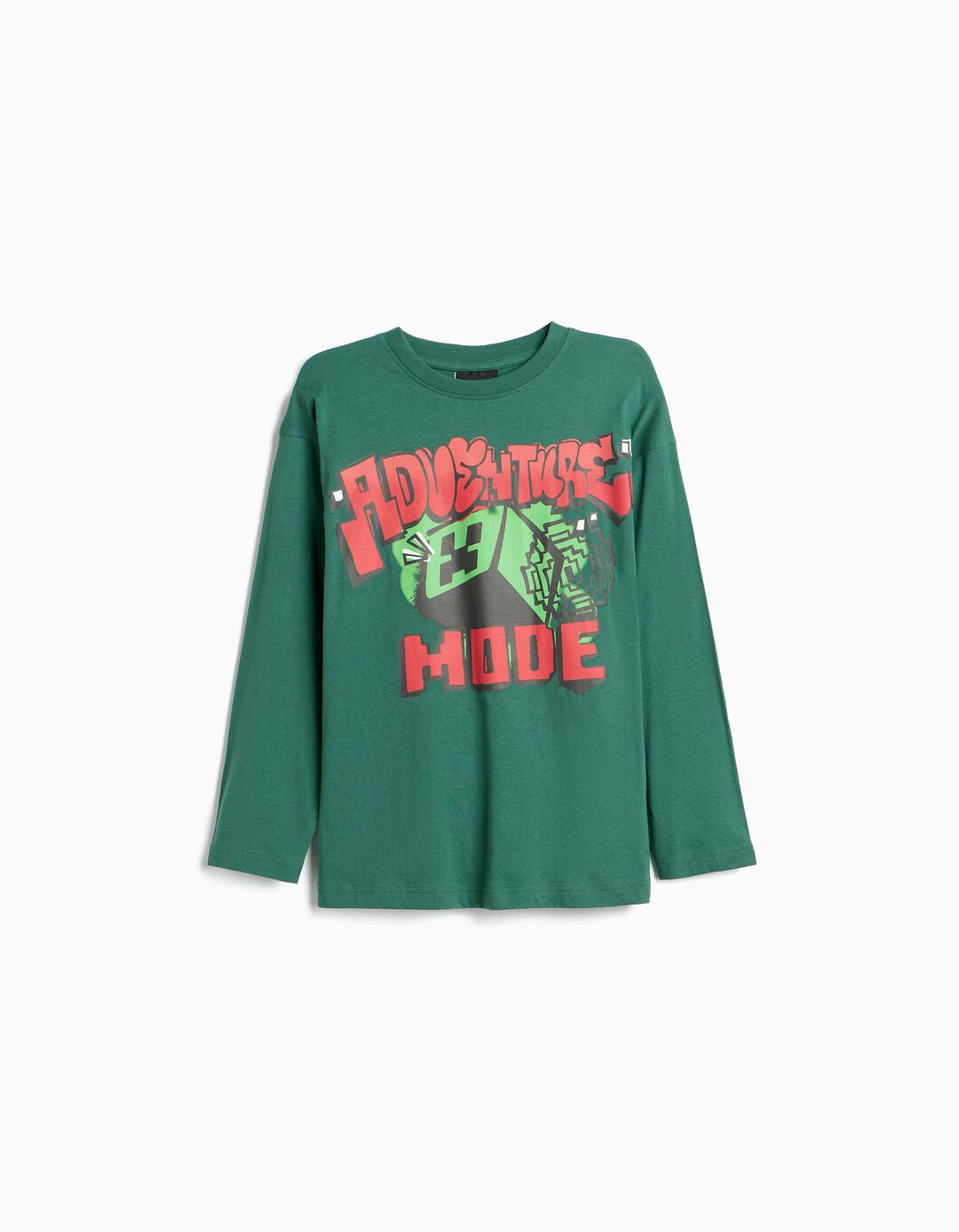 T-shirt 'Minecraft', Menino, Verde