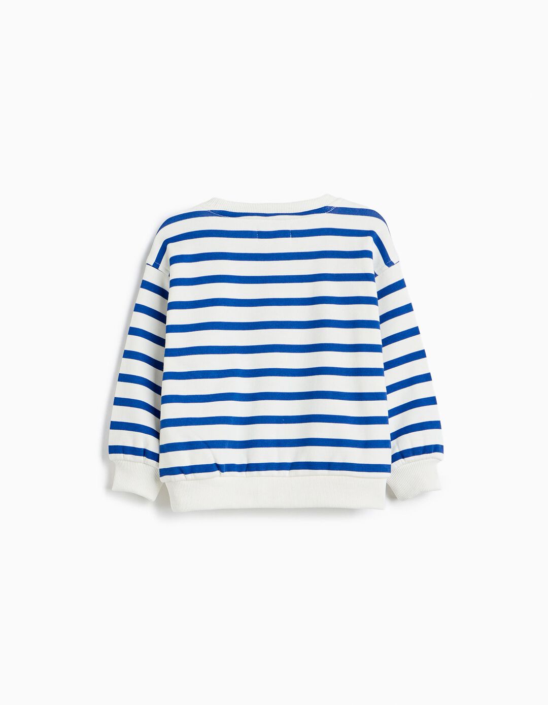 Sweatshirt &Agrave;s Riscas, Menino, Azul