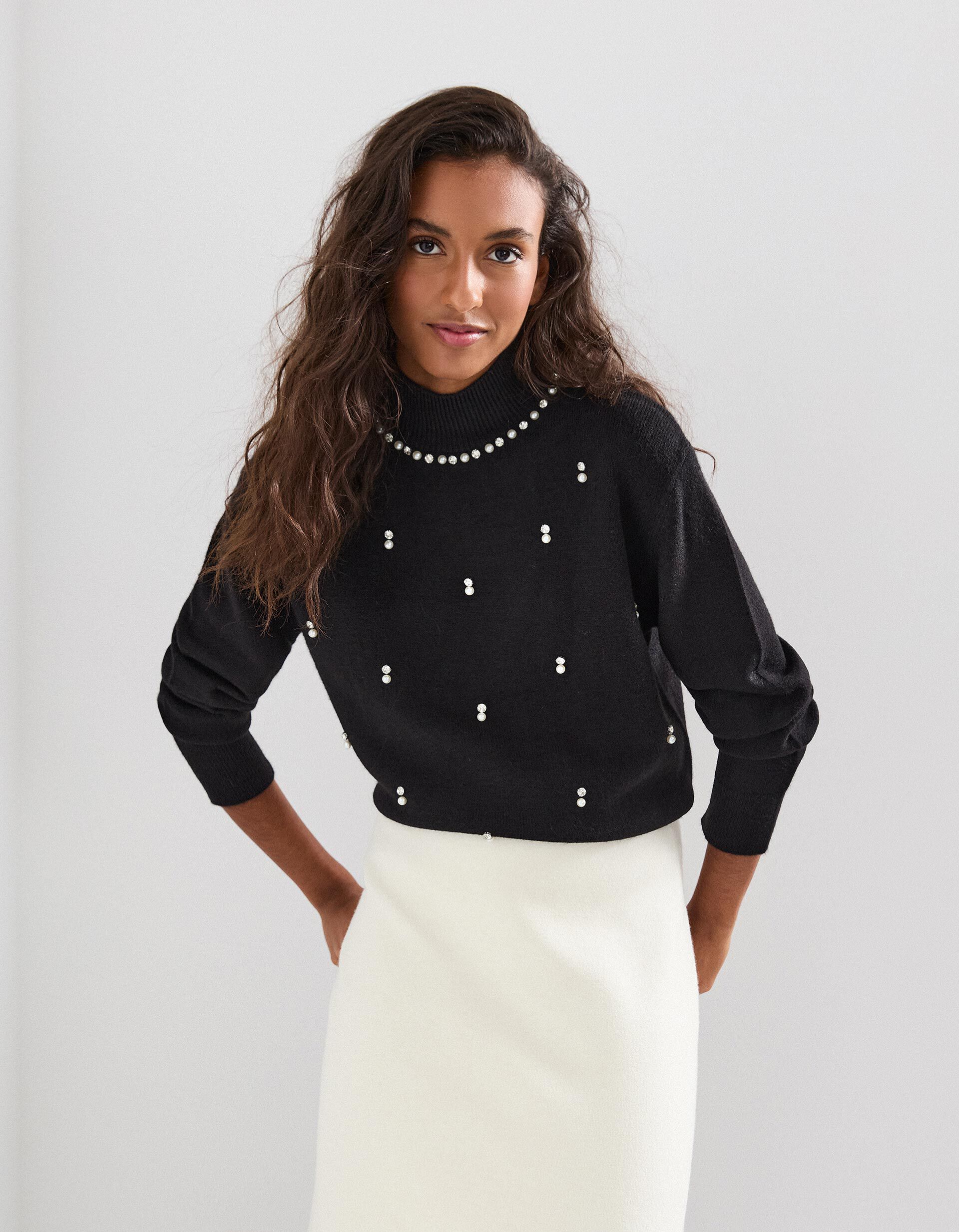 Comprar Online Camisola de Malha, Mulher, Preto