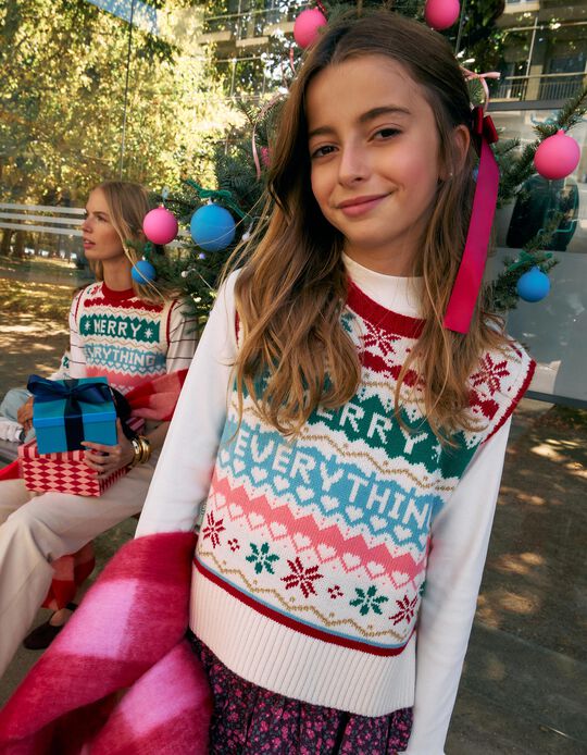 Comprar Online Colete De Natal, Menina, Cru