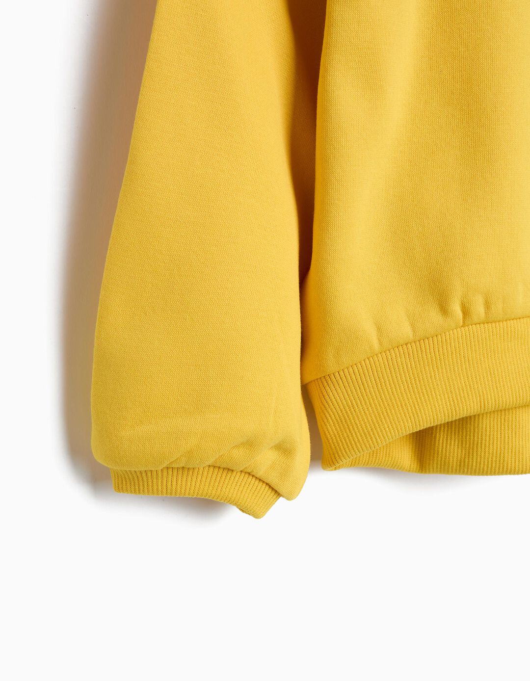 Sweatshirt De Felpa Estampada, Menina, Amarelo