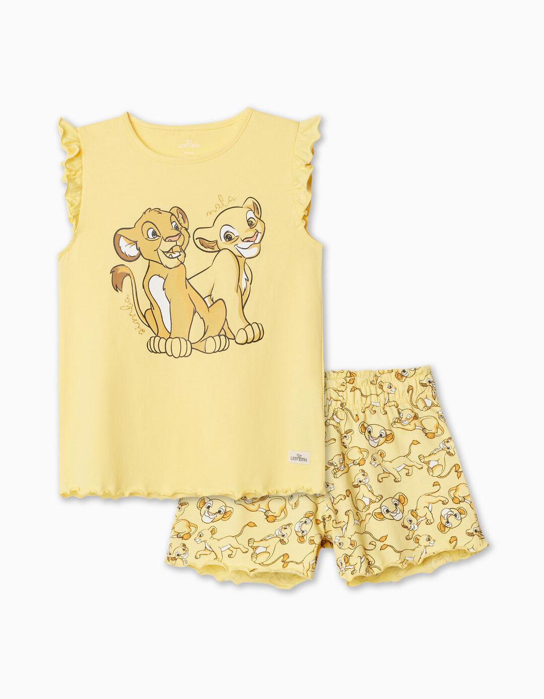 Pijama 'Disney', Menina, Amarelo Claro