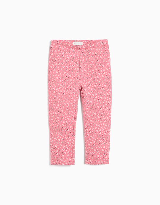 Comprar Online Leggings Com Interior Cardado, Menina, Rosa