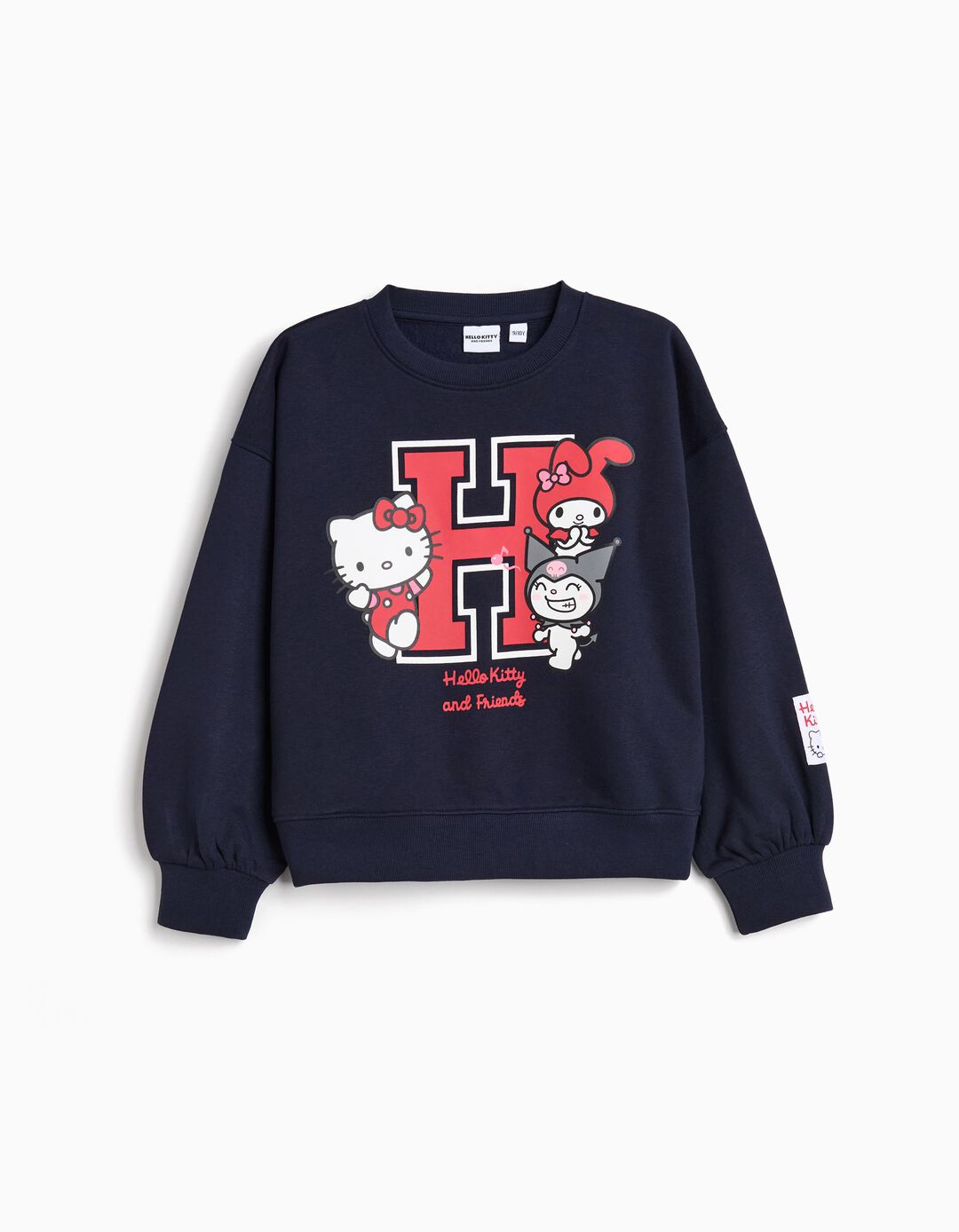 Sweatshirt 'Hello Kitty', Menina, Azul Escuro