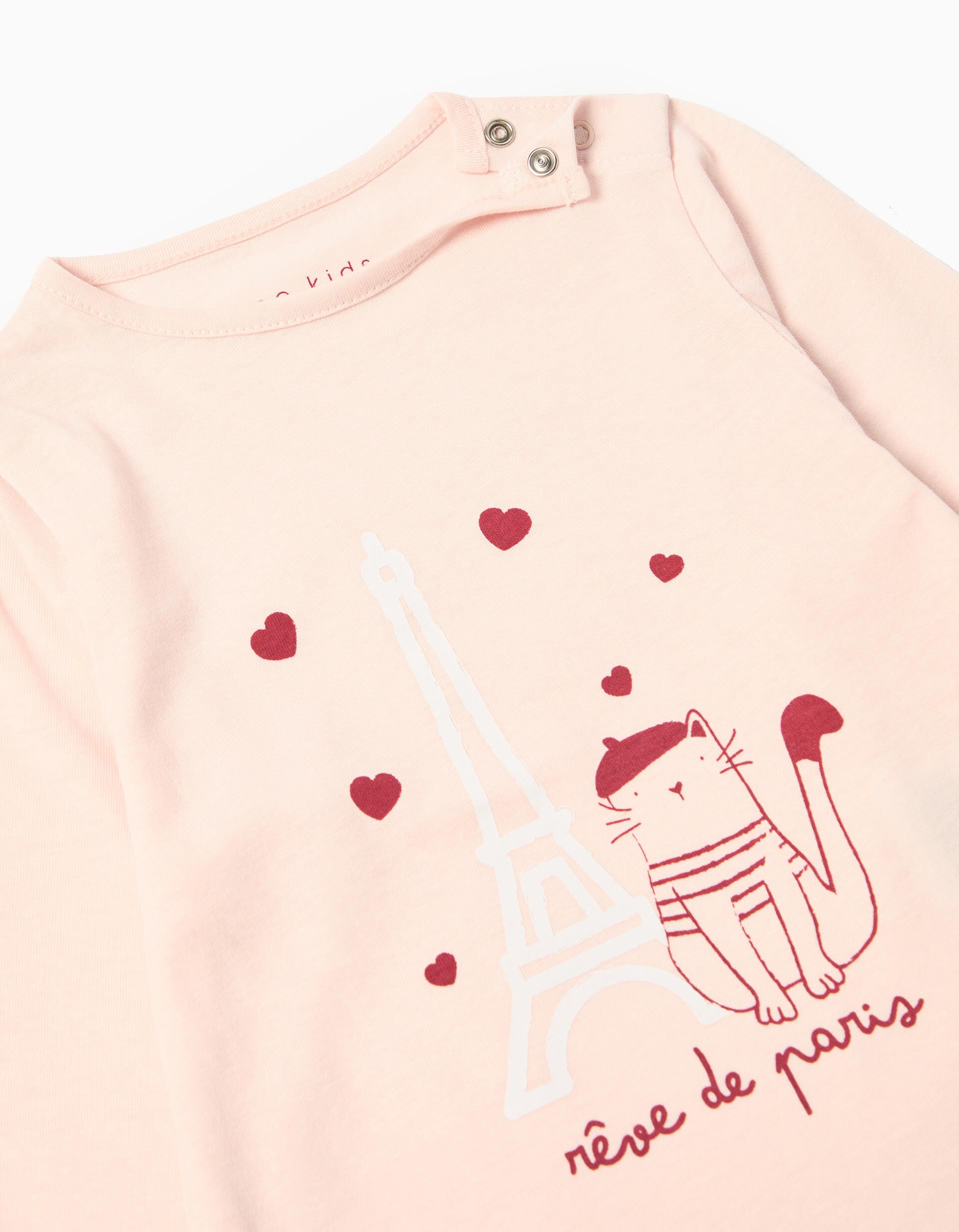 Comprar Online Pijama Jersey, Menina, Rosa Claro 