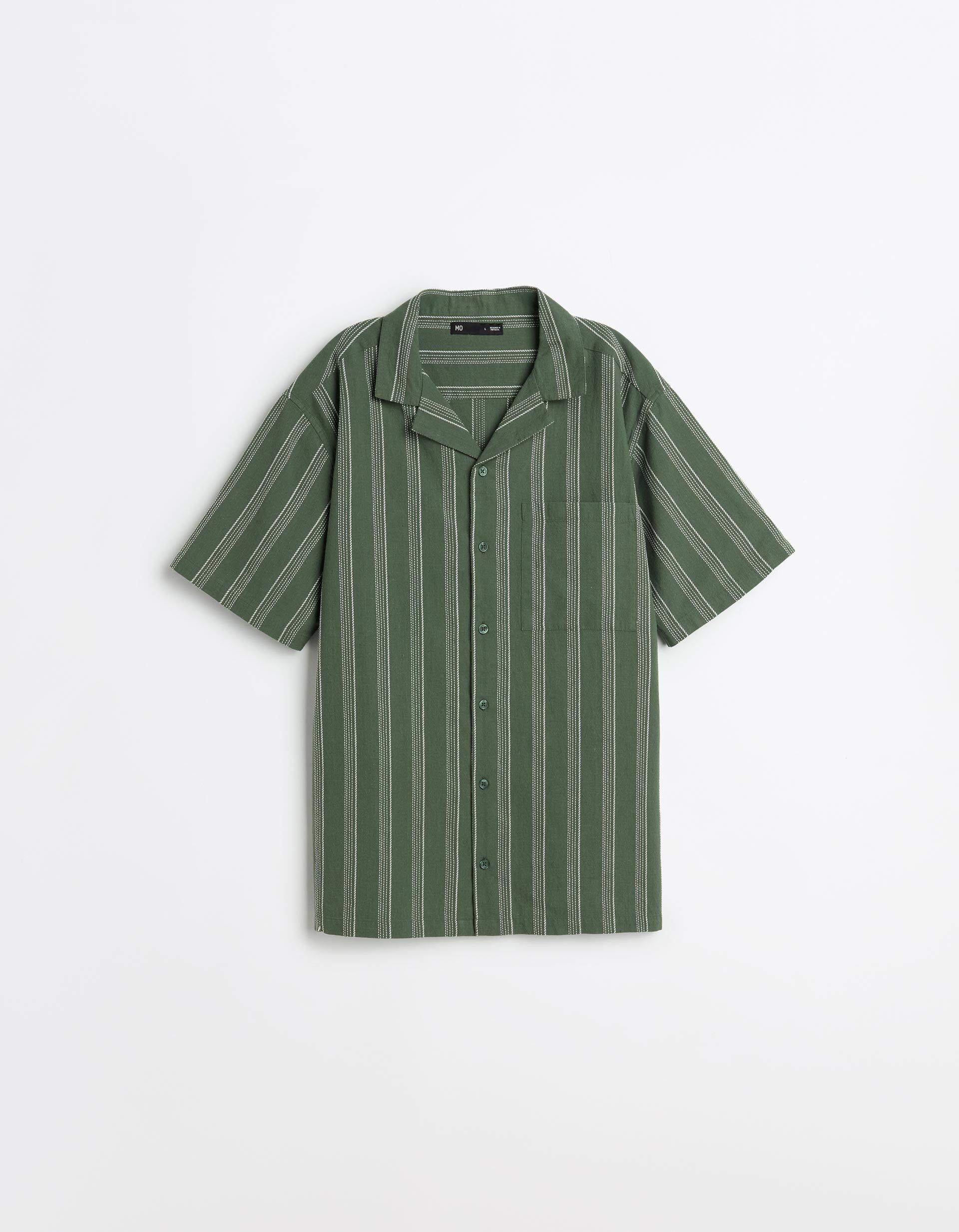 Comprar Online Camisa Resort com Linho, Homem, Verde Escuro