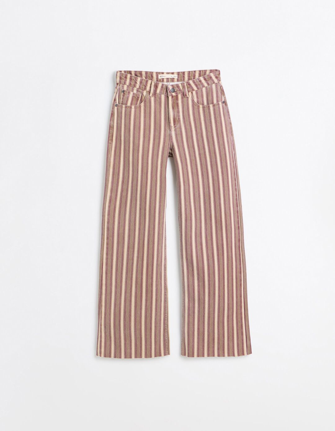Cal&ccedil;as De Ganga Wide Leg &Agrave;s Riscas, Mulher, Rosa