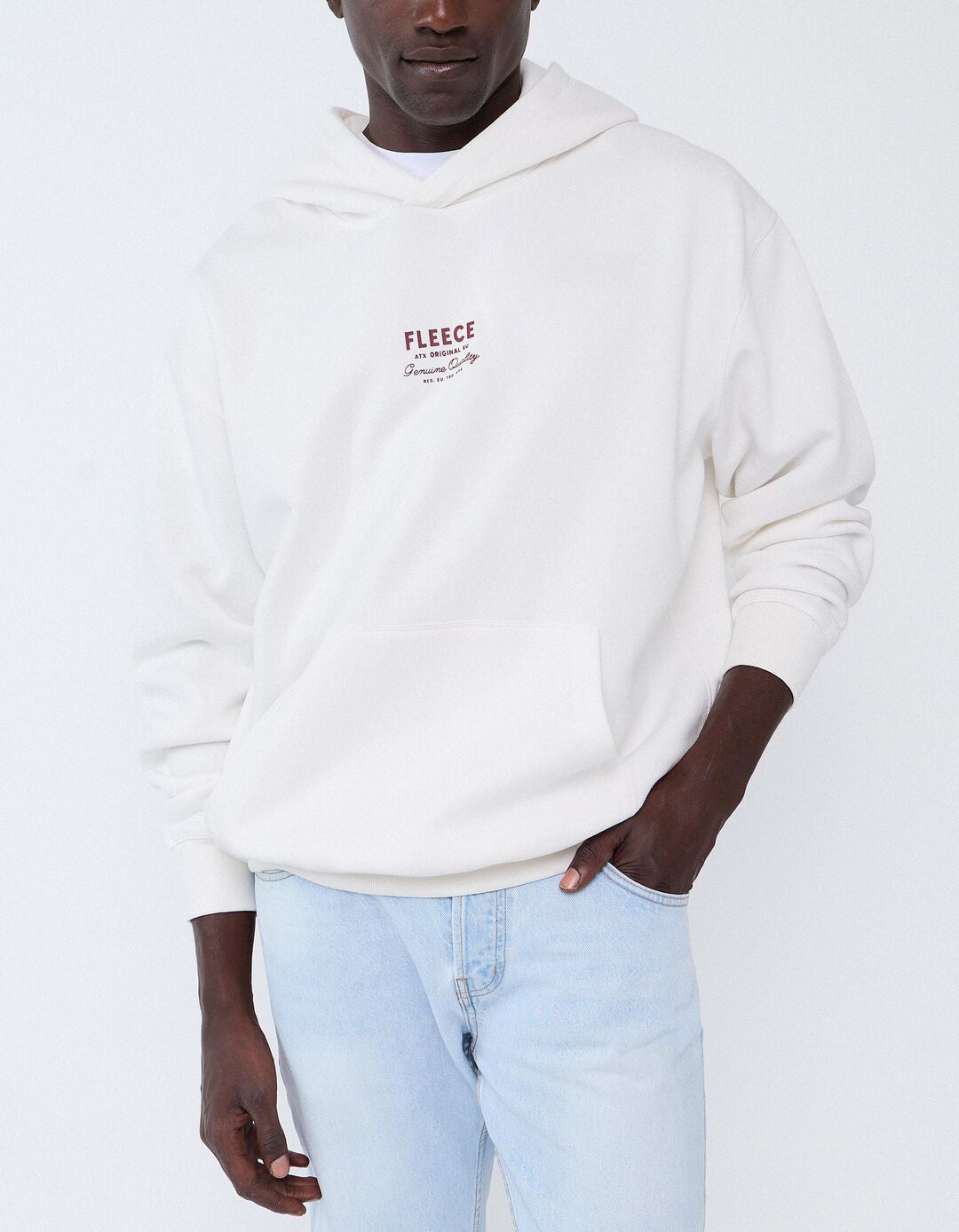 Sweatshirt Com Capuz, Homem, Branco