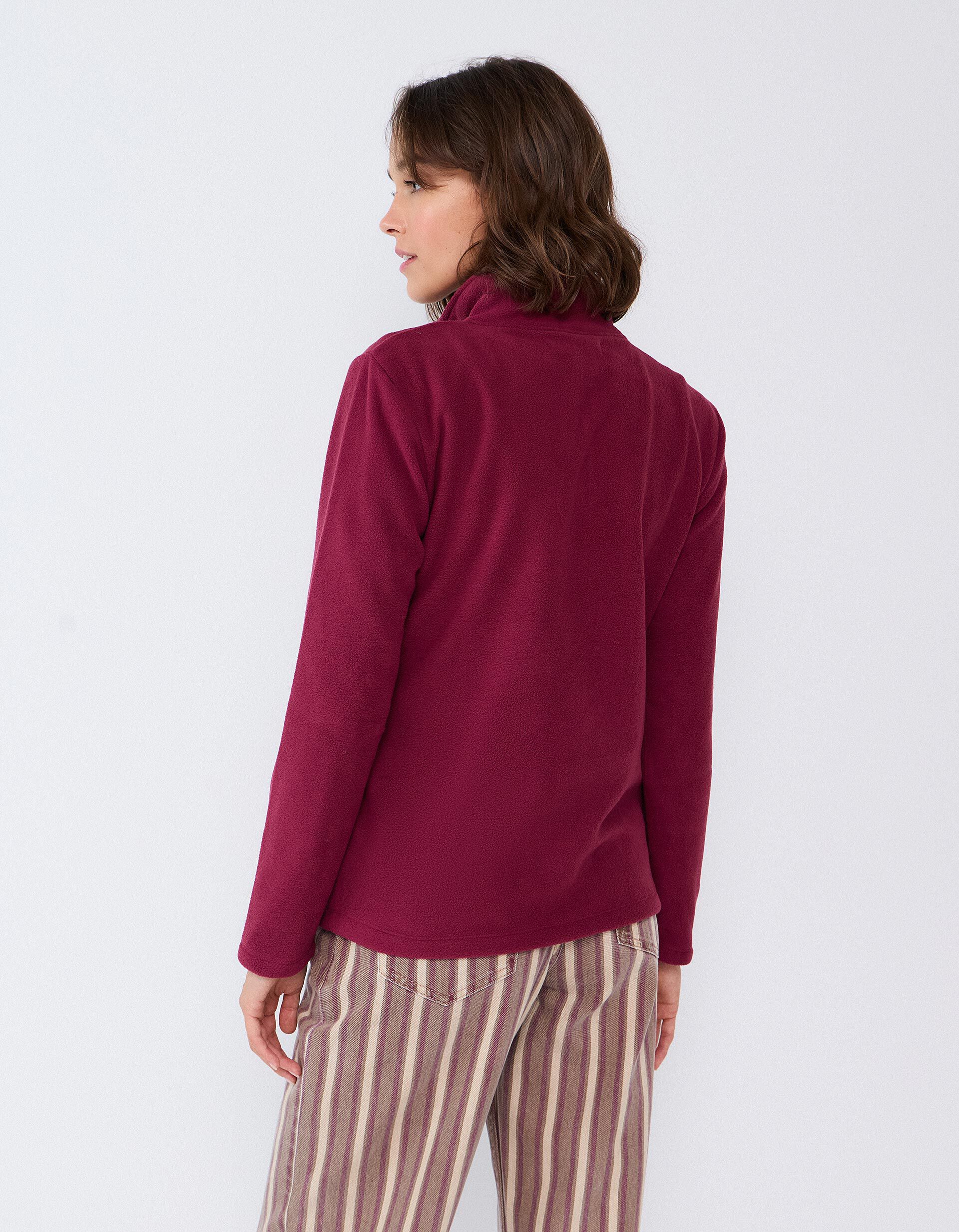 Comprar Online Camisola Polar, Mulher, Vermelho Escuro
