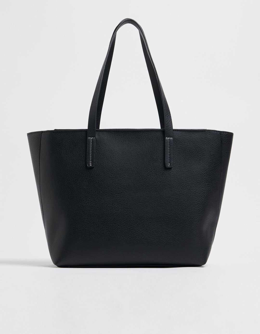 Texture Shopper Bag, Woman, Black