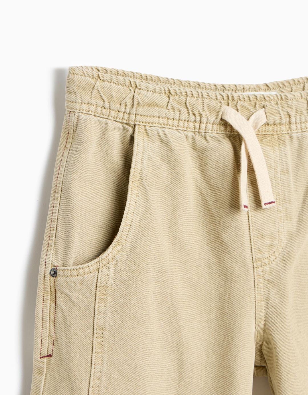 Cal&ccedil;as Jogger 'Baggy', Menino, Bege