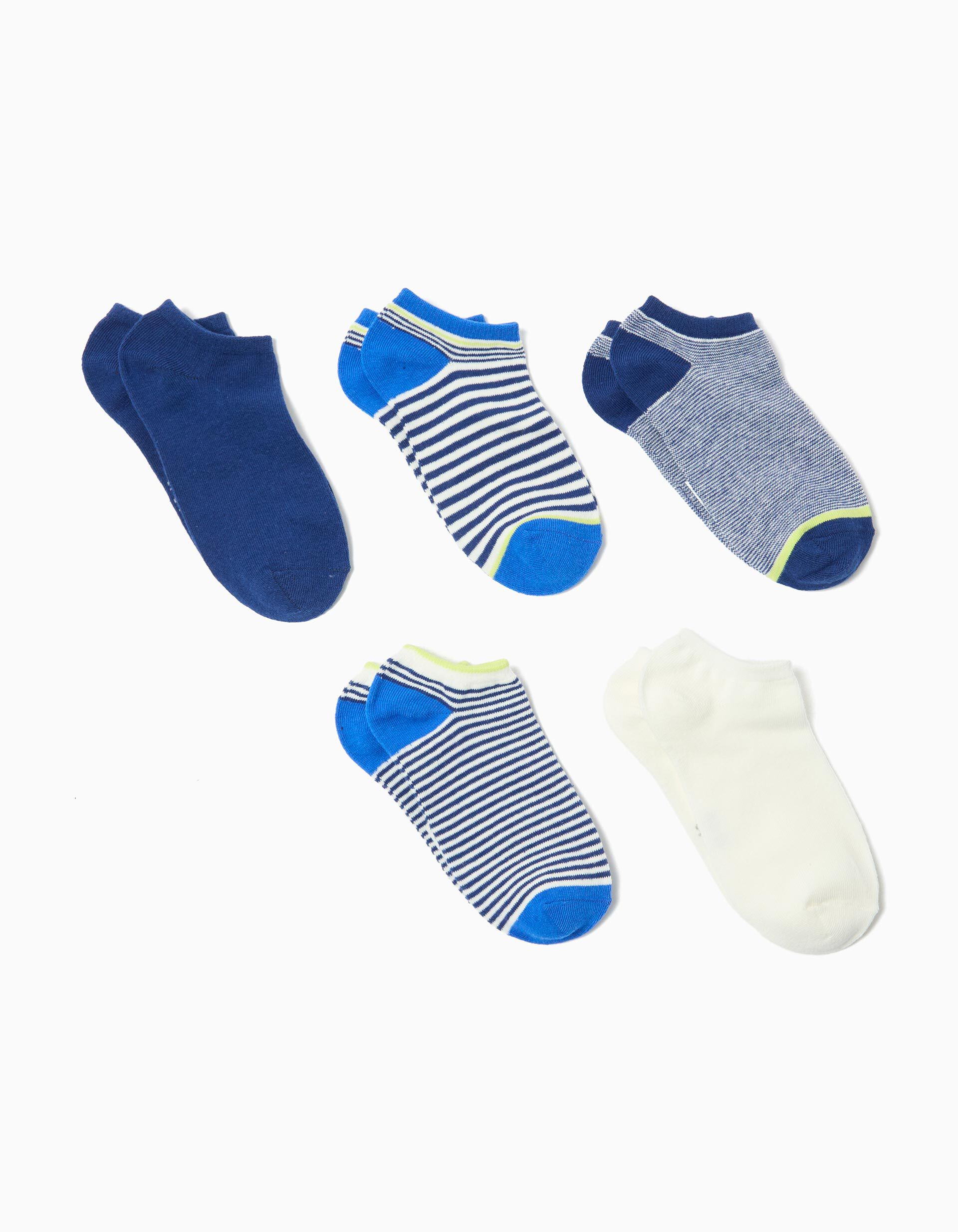 Comprar Online Pack 5 Pares de Meias, Menino, Multicor