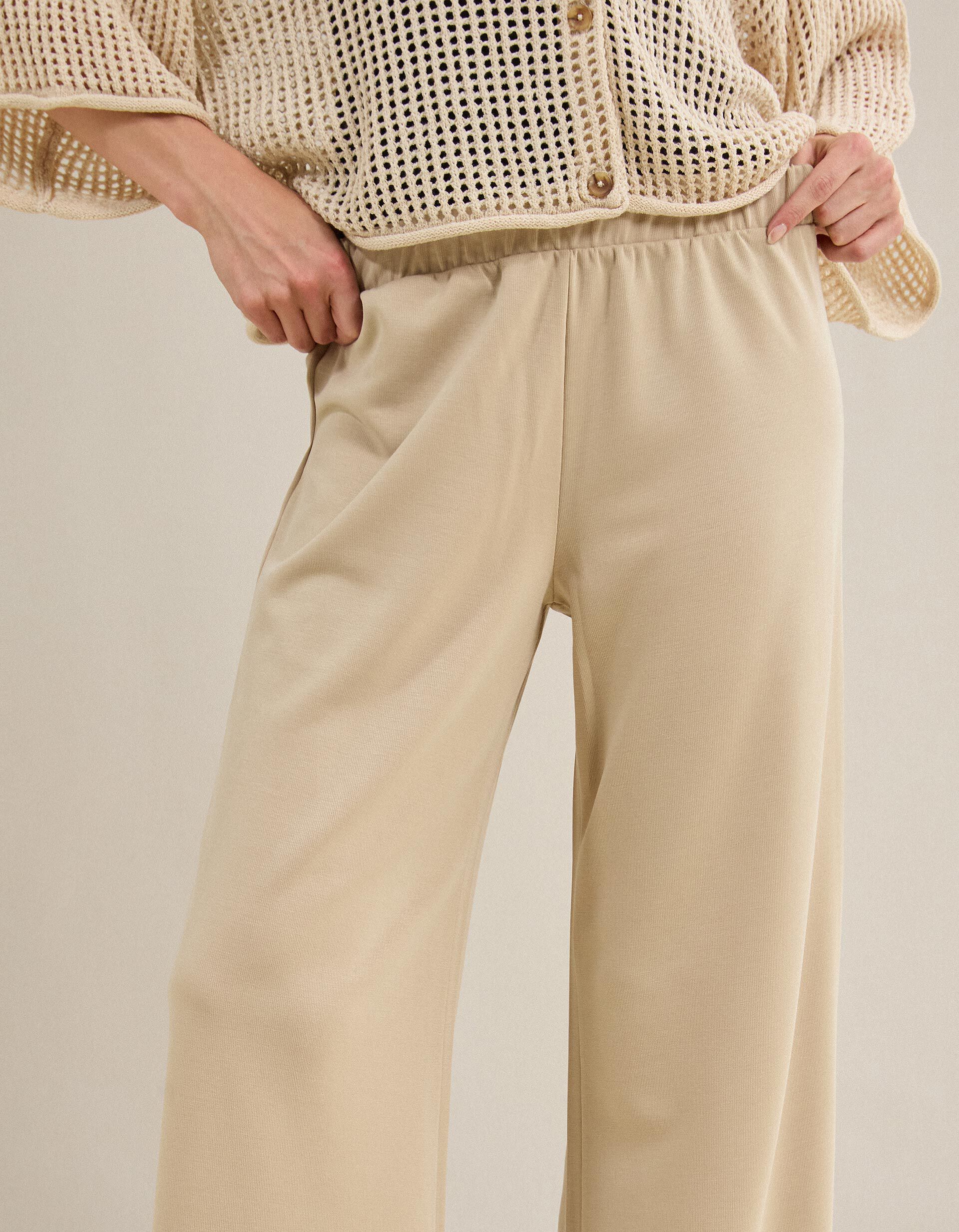 Comprar Online Cal&ccedil;as 'Wide', Mulher, Bege