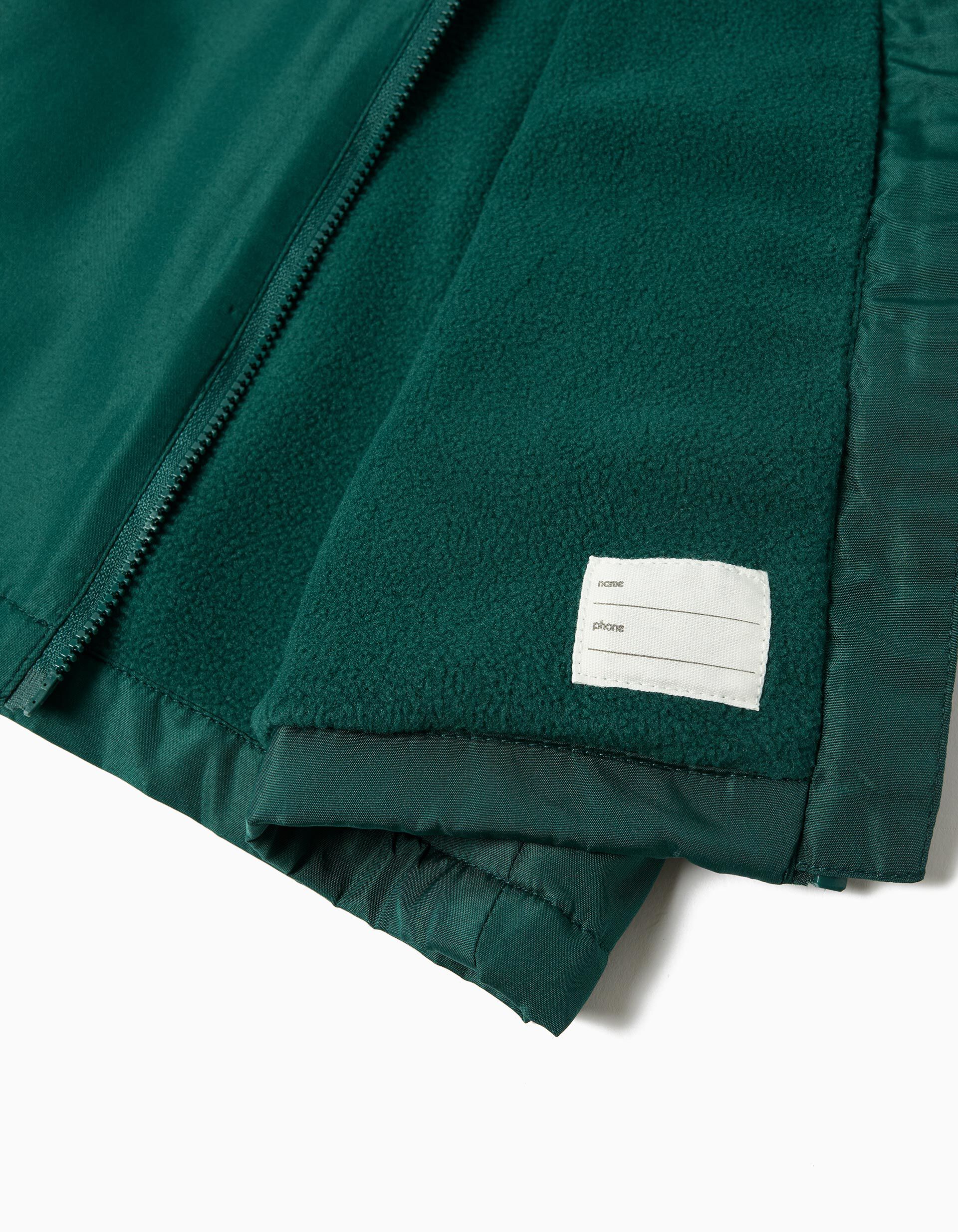 Comprar Online Casaco Polar no Interior, Menino, Verde Escuro