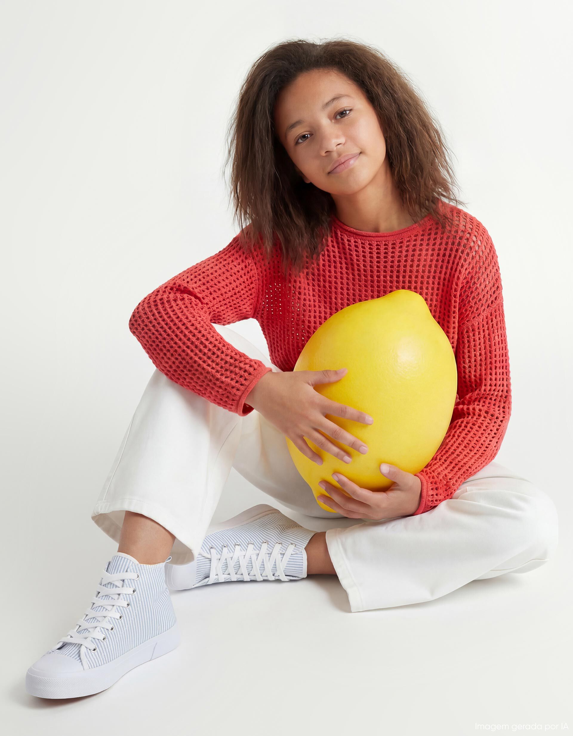 Comprar Online Camisola Crochet, Menina, Rosa Escuro