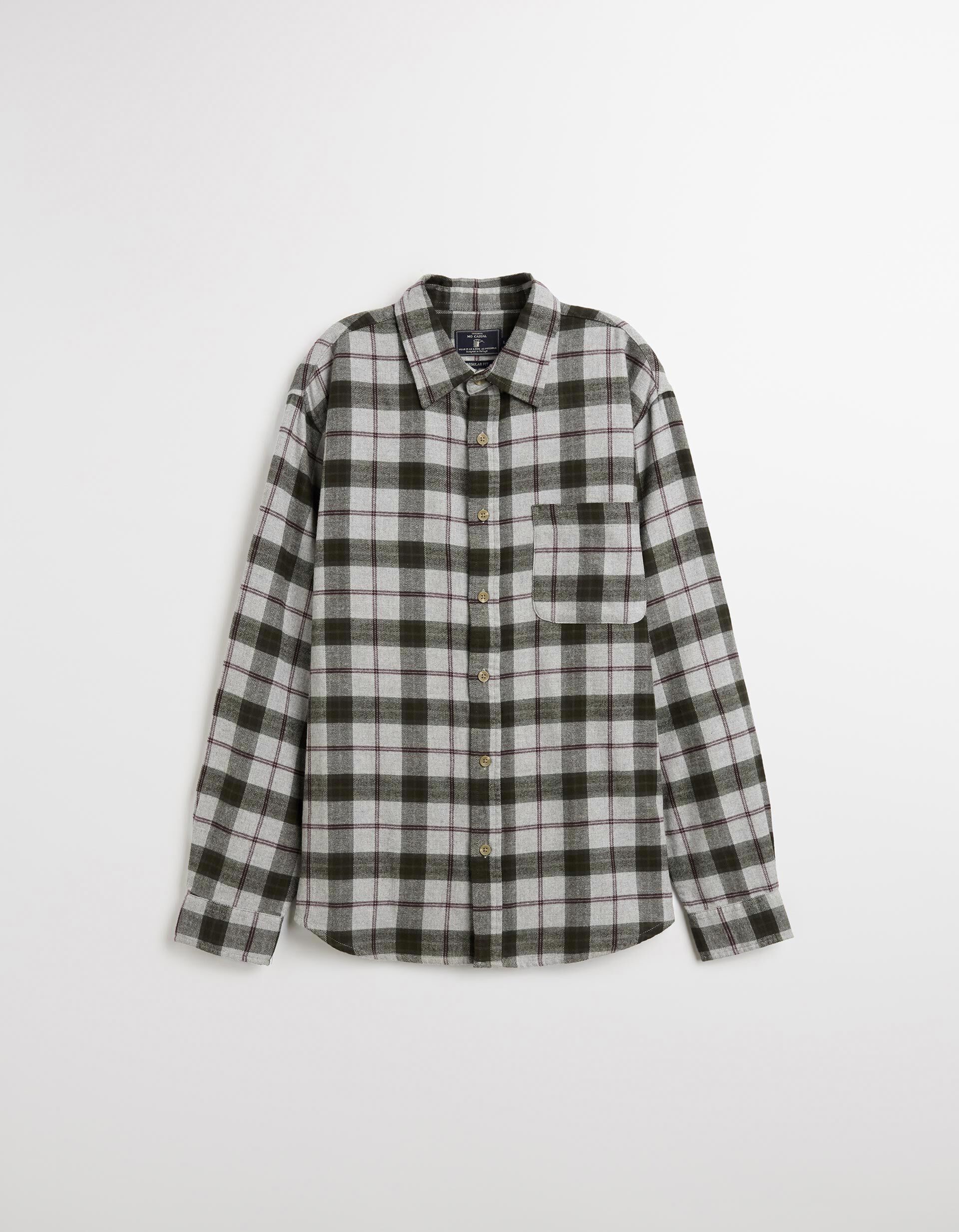 Comprar Online Camisa Flanela, Homem, Cinzento